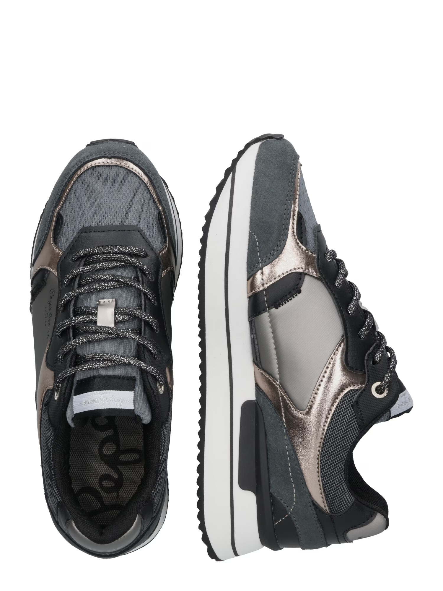 Pepe Jeans Sneaker low 'RUSPER GALA' gri / gri închis / argintiu - Pled.ro