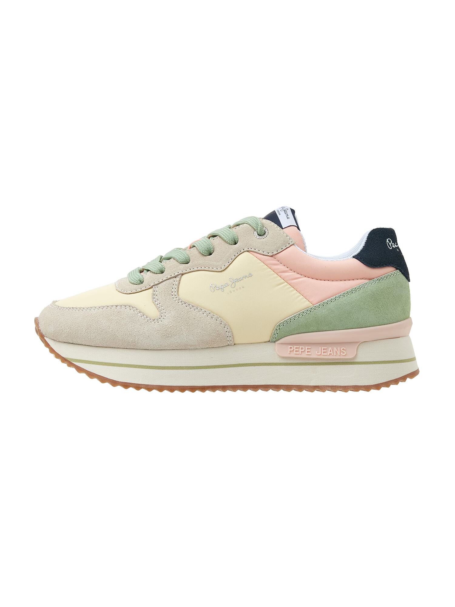 Pepe Jeans Sneaker low 'Rusper Sweet' galben / galben deschis / verde / roz - Pled.ro