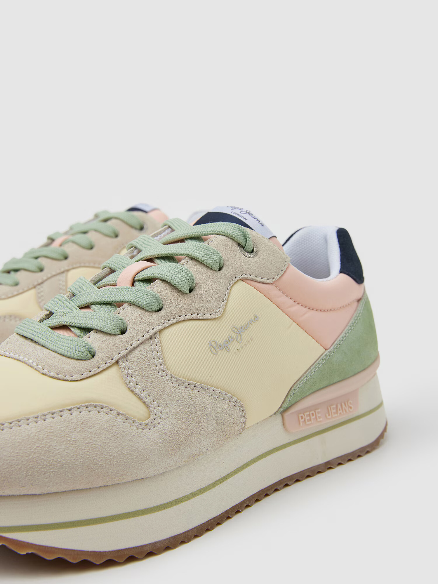 Pepe Jeans Sneaker low 'Rusper Sweet' galben / galben deschis / verde / roz - Pled.ro