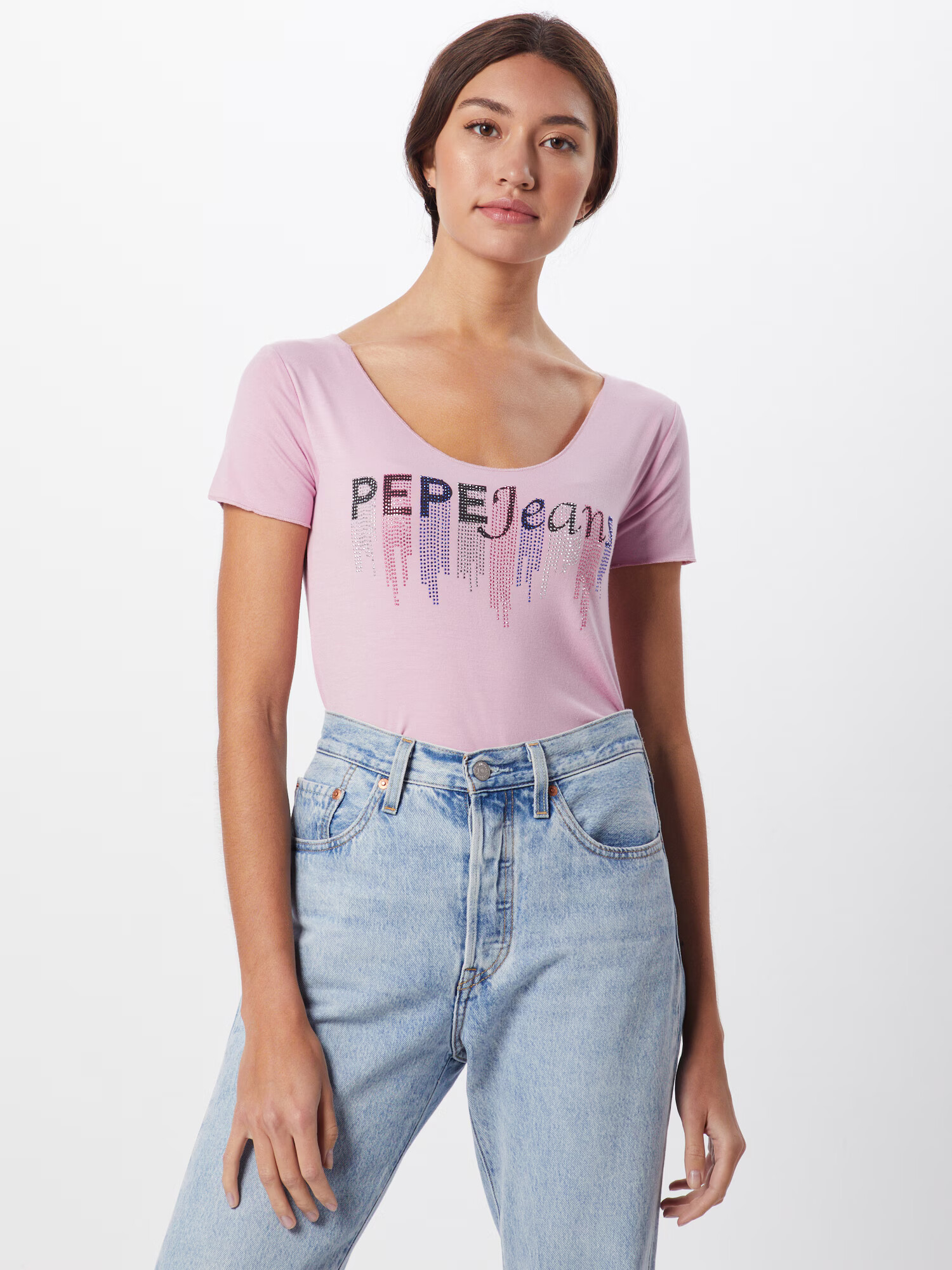 Pepe Jeans Tricou 'Abbey' roz pal - Pled.ro