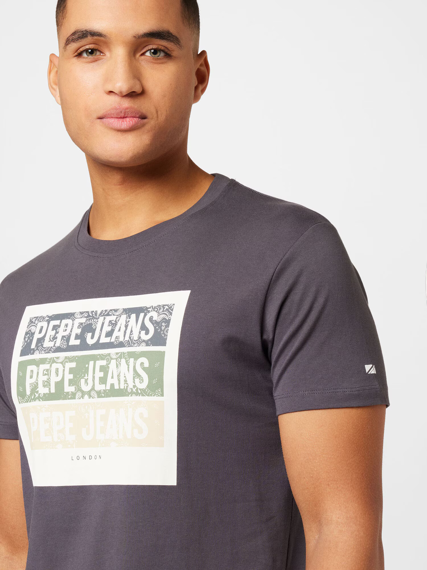 Pepe Jeans Tricou 'ACEE' albastru noapte / verde / negru / alb - Pled.ro