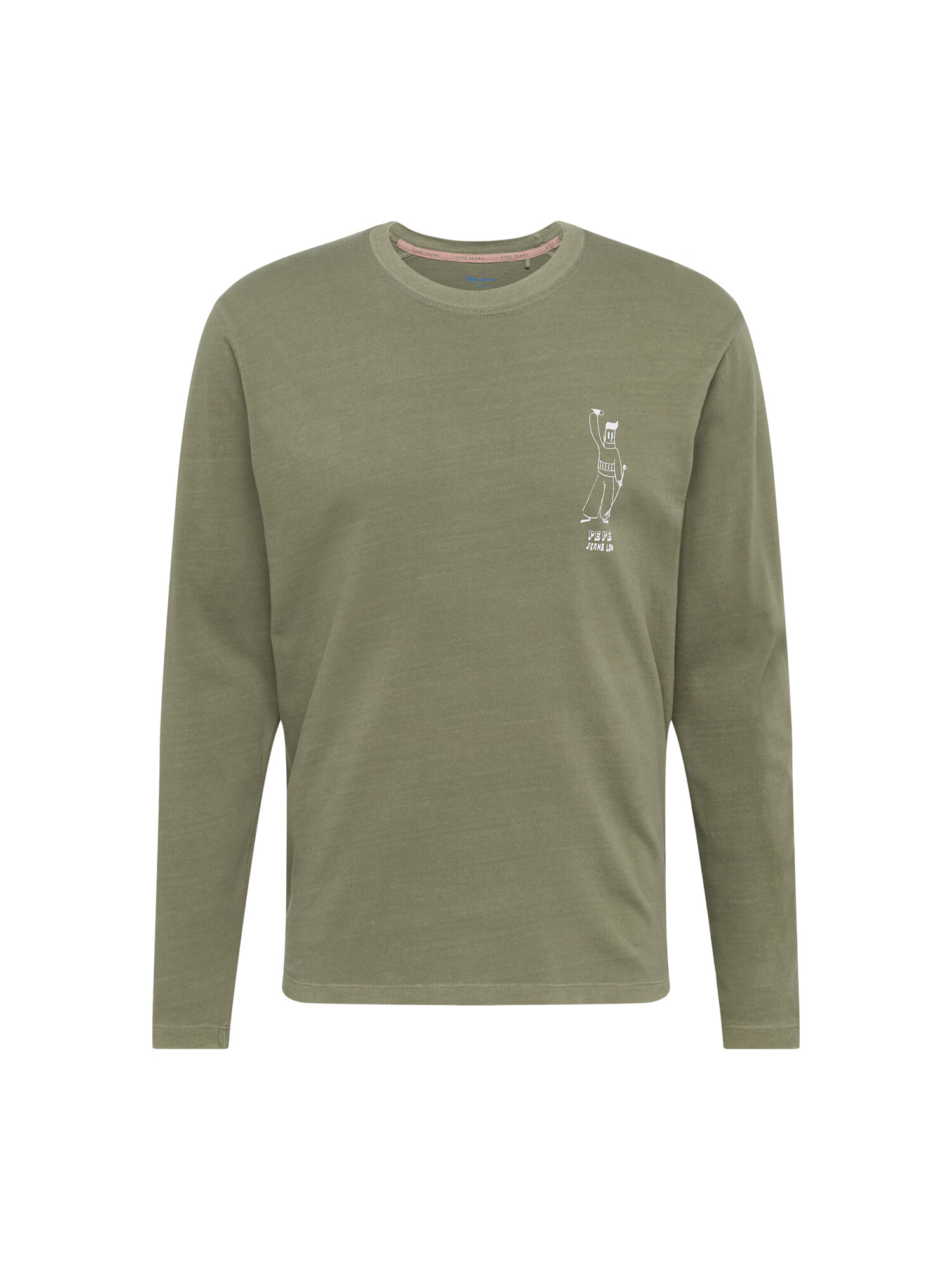 Pepe Jeans Tricou 'ALDEN' verde măr / alb - Pled.ro