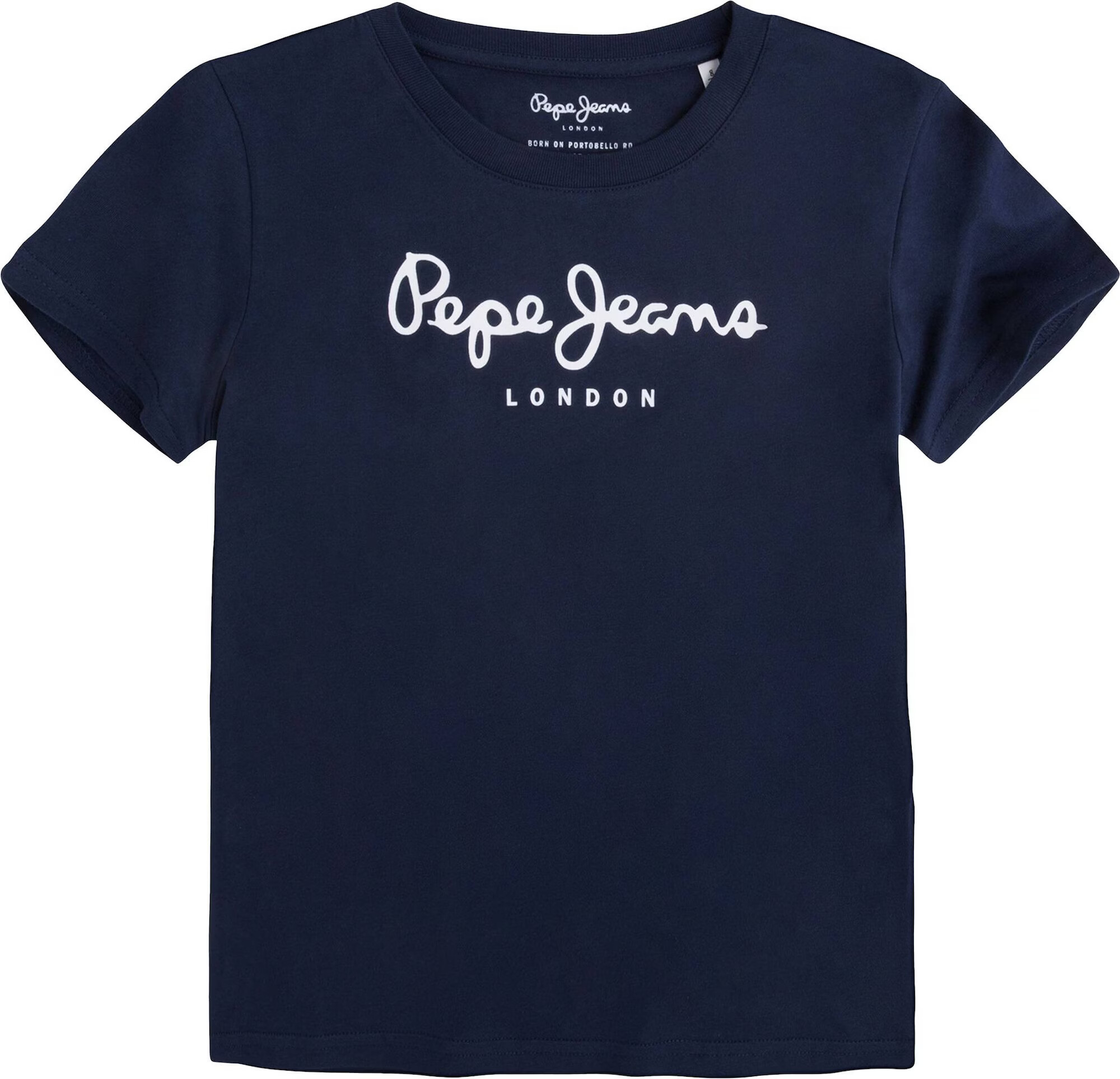 Pepe Jeans Tricou 'Art' albastru închis / alb - Pled.ro