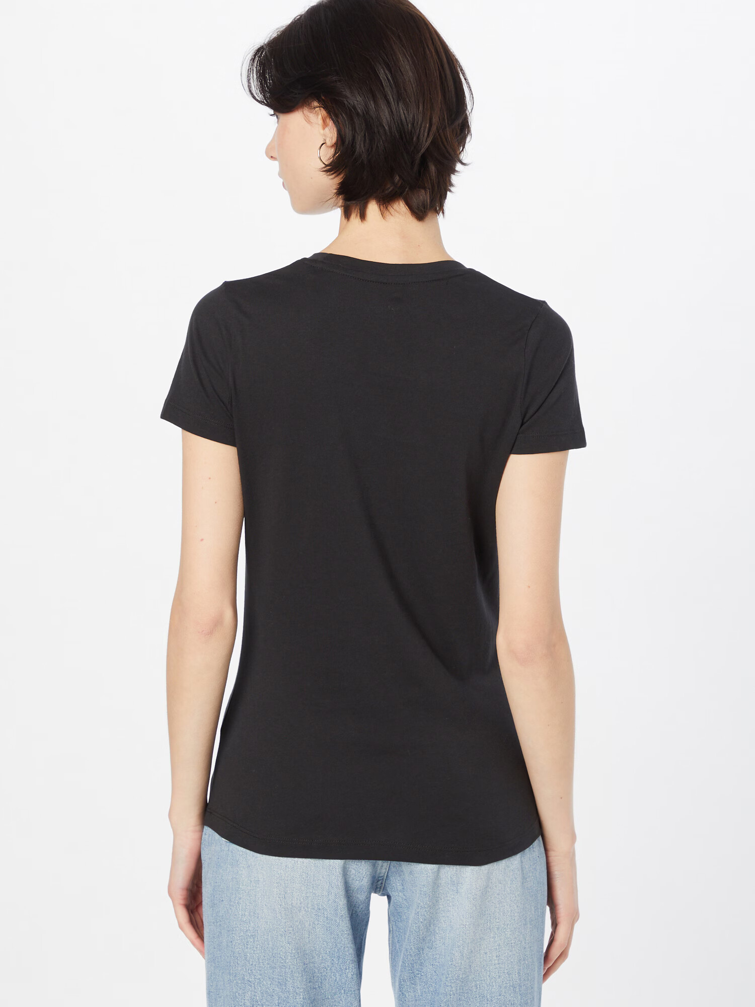 Pepe Jeans Tricou 'Beatriz' gri argintiu / negru - Pled.ro