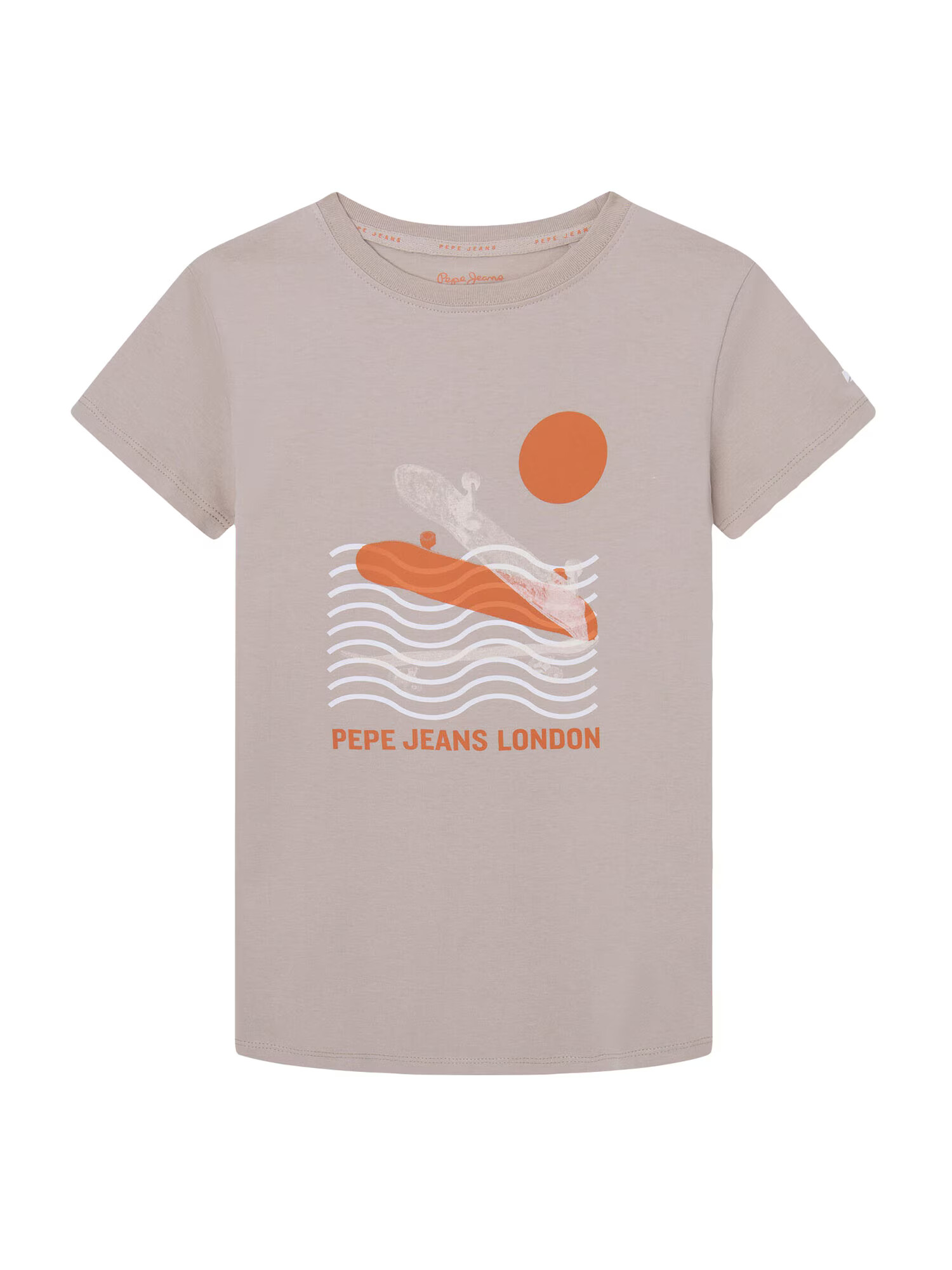 Pepe Jeans Tricou 'BERNIE' maro / portocaliu / alb - Pled.ro