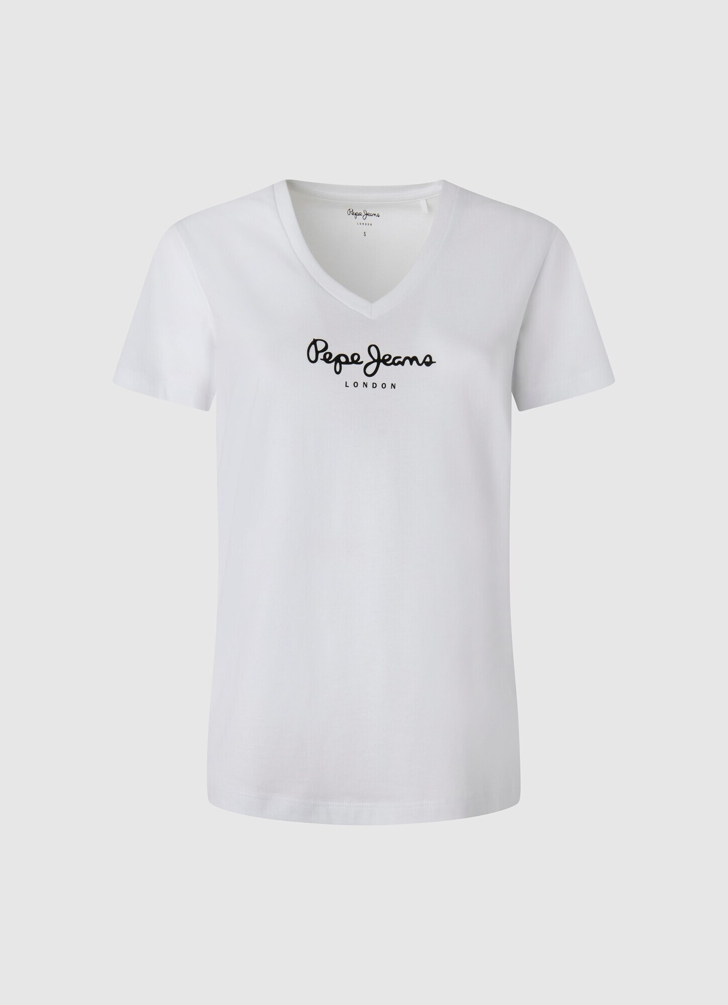 Pepe Jeans Tricou 'CAMILA' negru / alb - Pled.ro