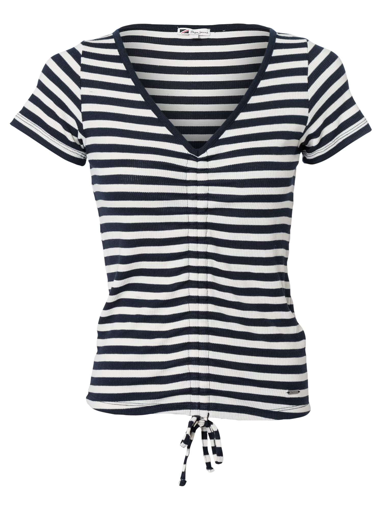 Pepe Jeans Tricou 'CARINA' bleumarin / alb - Pled.ro