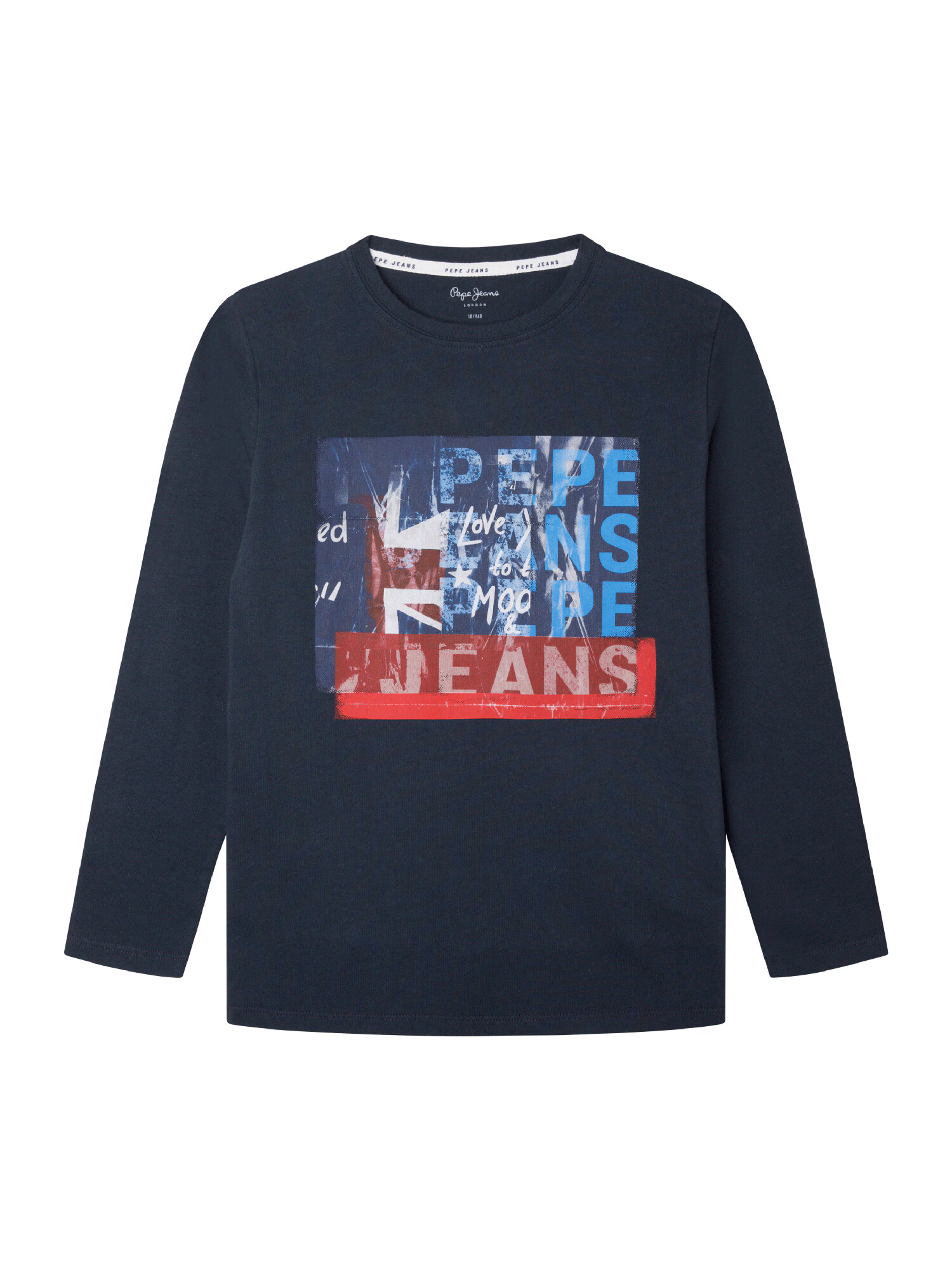 Pepe Jeans Tricou 'Claus' albastru / albastru marin / roșu / alb murdar - Pled.ro