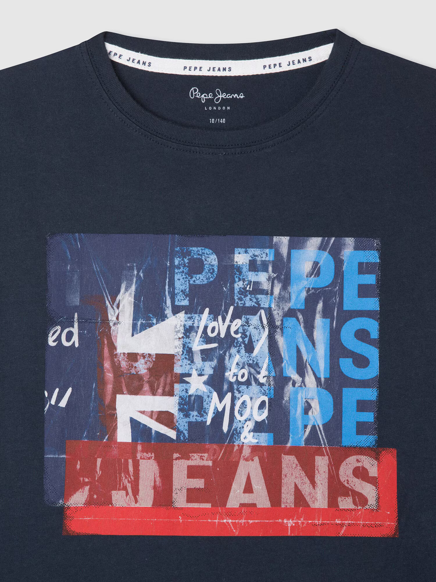 Pepe Jeans Tricou 'Claus' albastru / albastru marin / roșu / alb murdar - Pled.ro