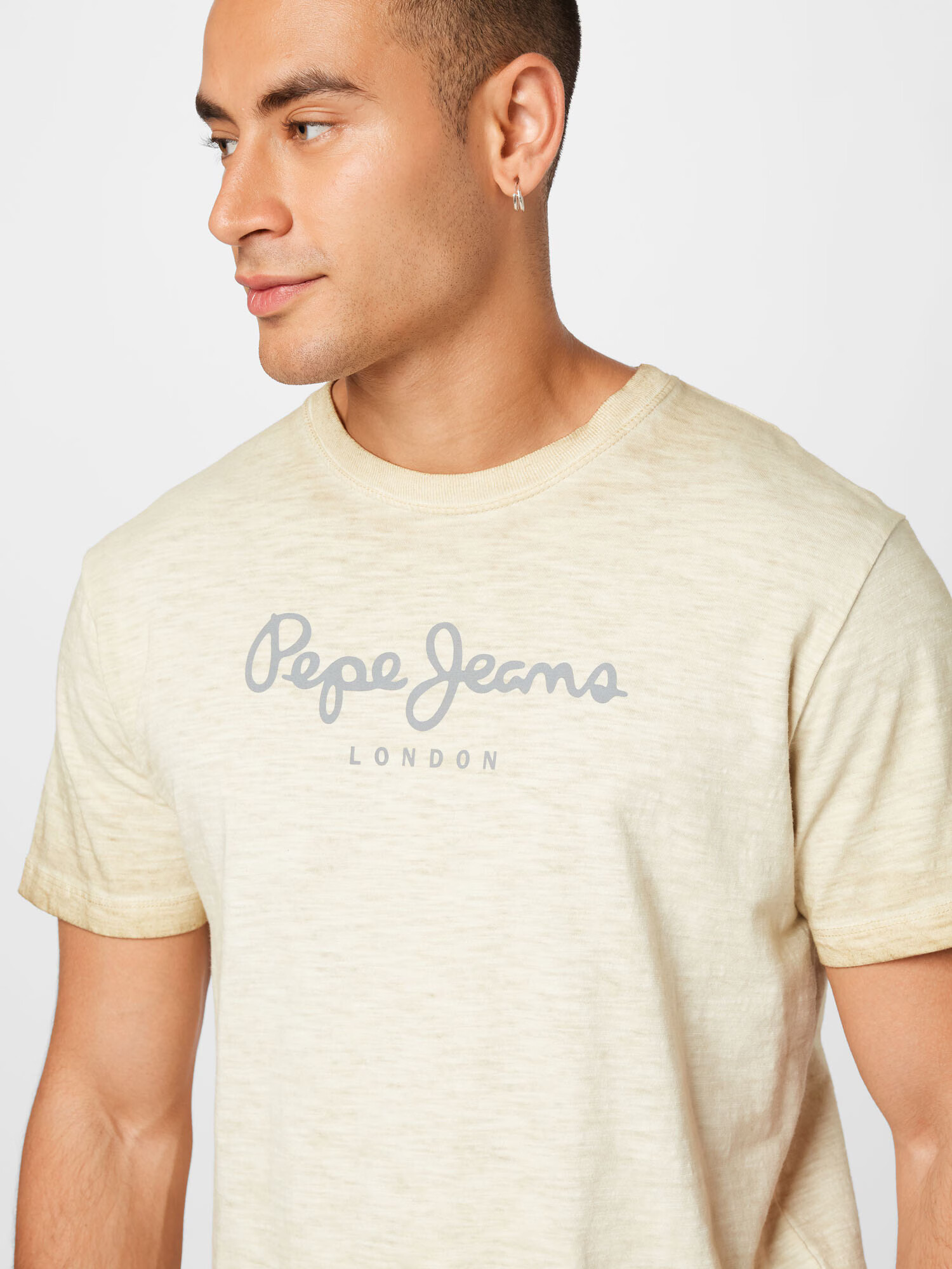 Pepe Jeans Tricou 'DON' bej amestecat / gri - Pled.ro