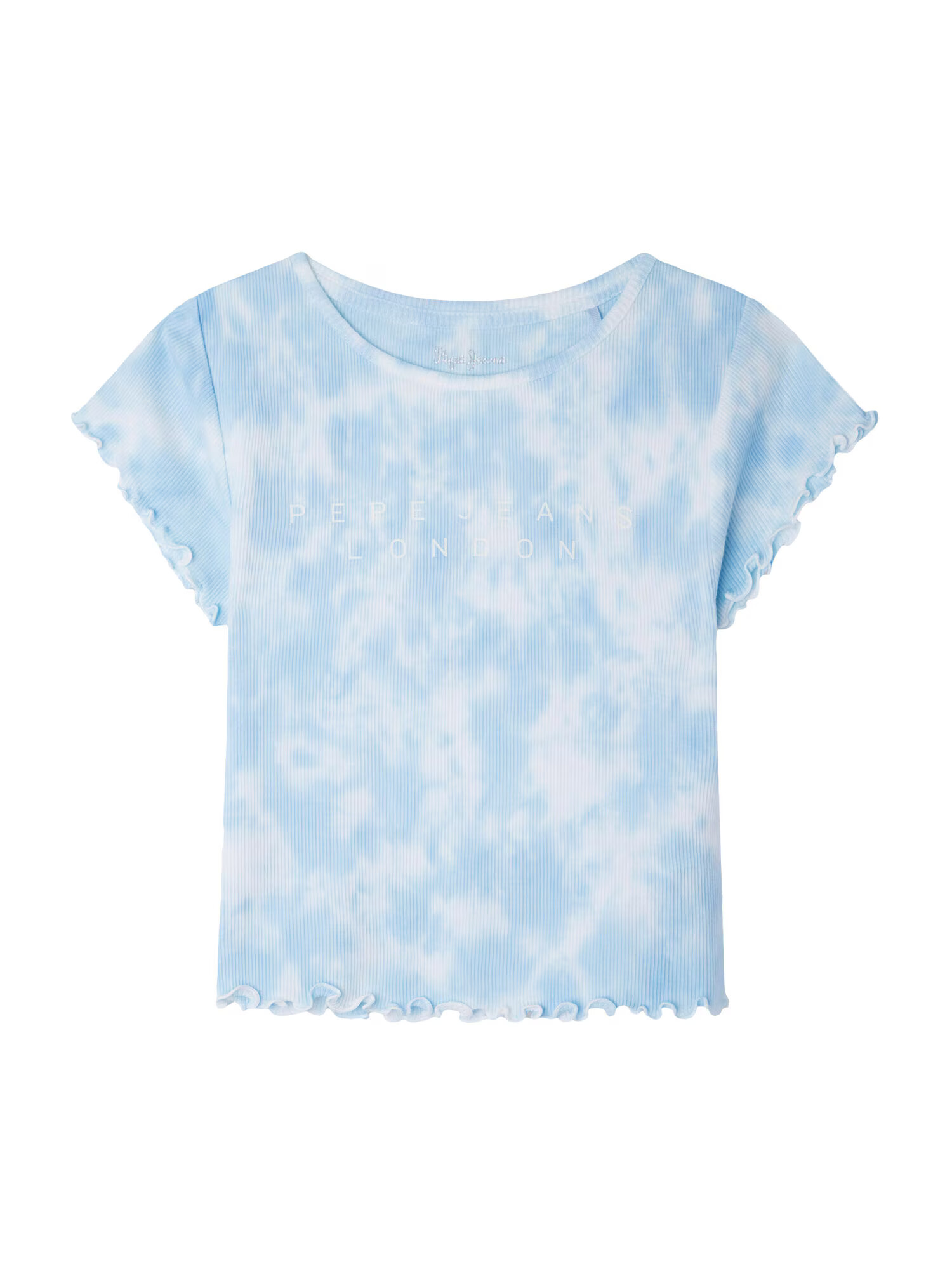 Pepe Jeans Tricou 'HERMIONE' albastru deschis / alb - Pled.ro