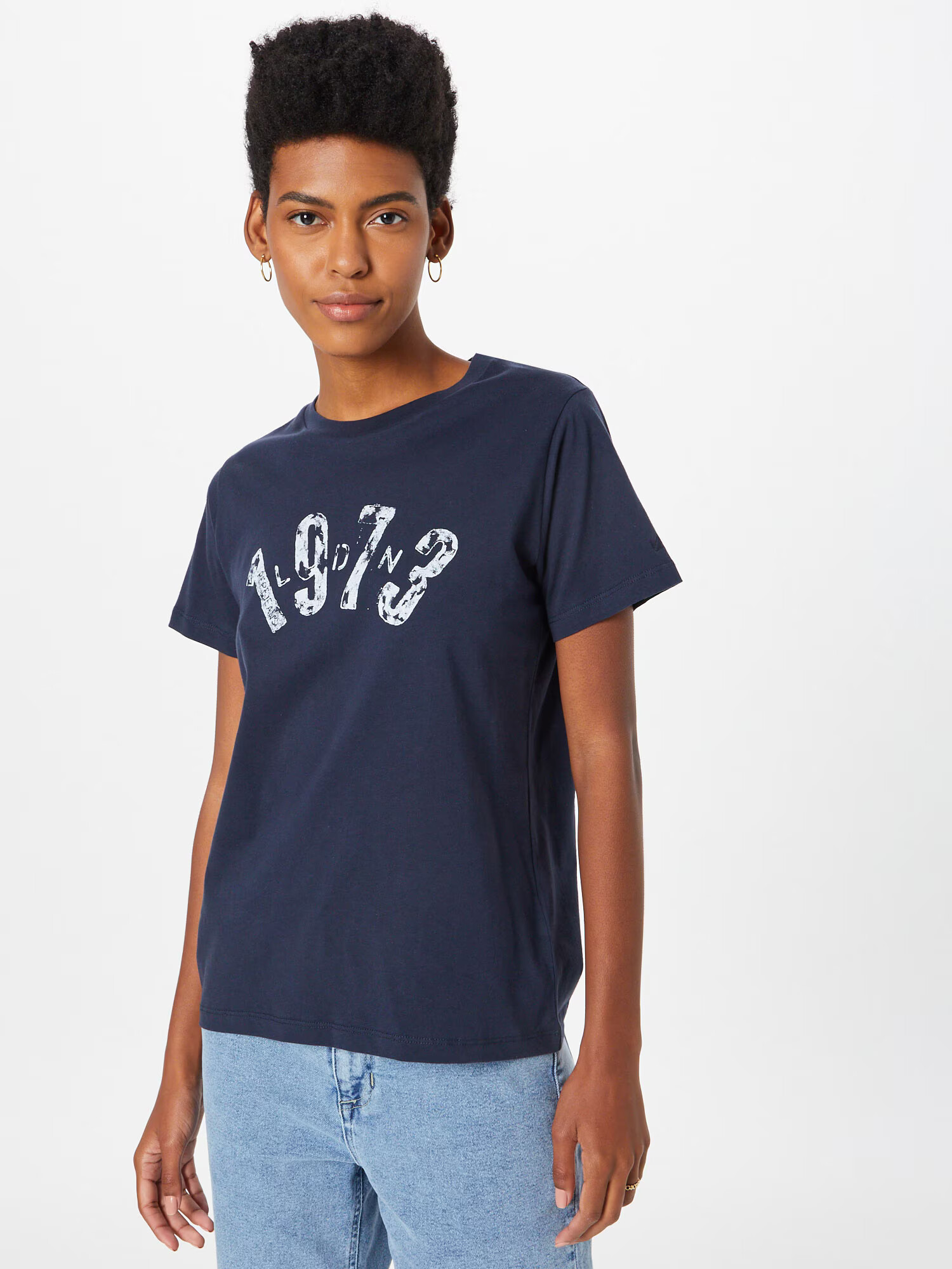 Pepe Jeans Tricou 'MOLLY' albastru închis / alb - Pled.ro