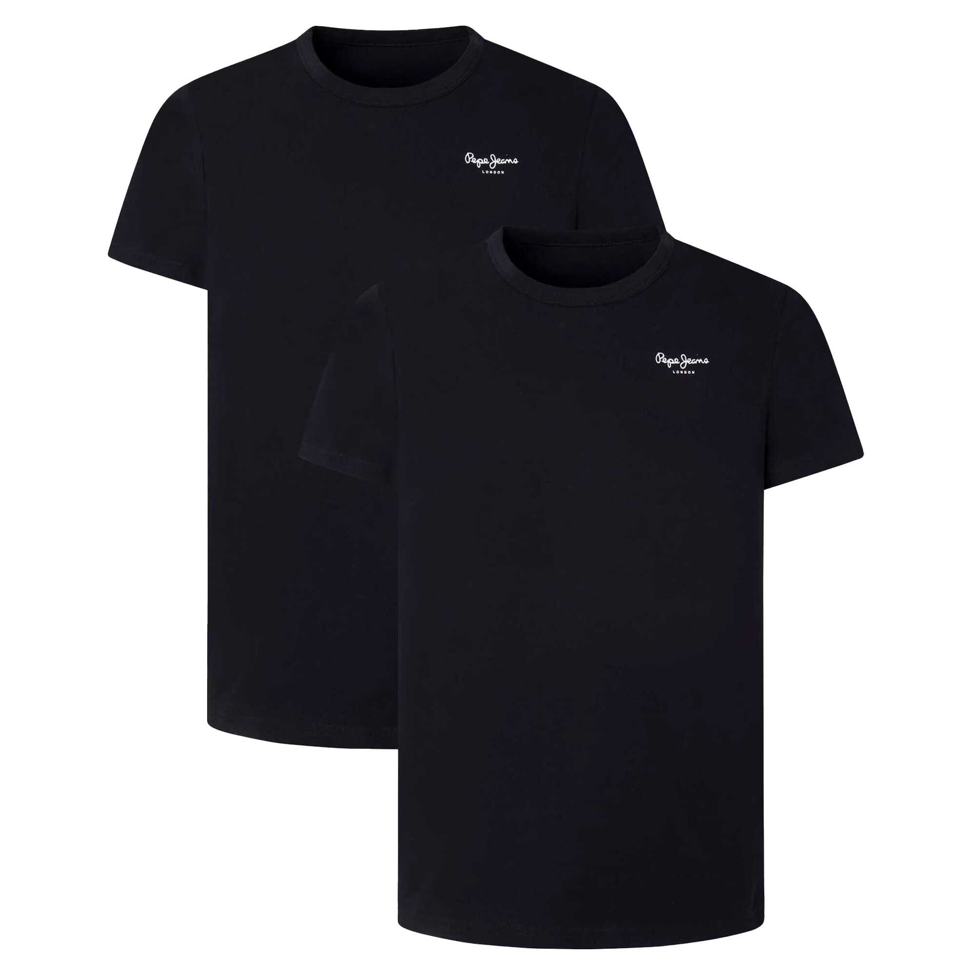 Pepe Jeans Tricou negru / alb - Pled.ro