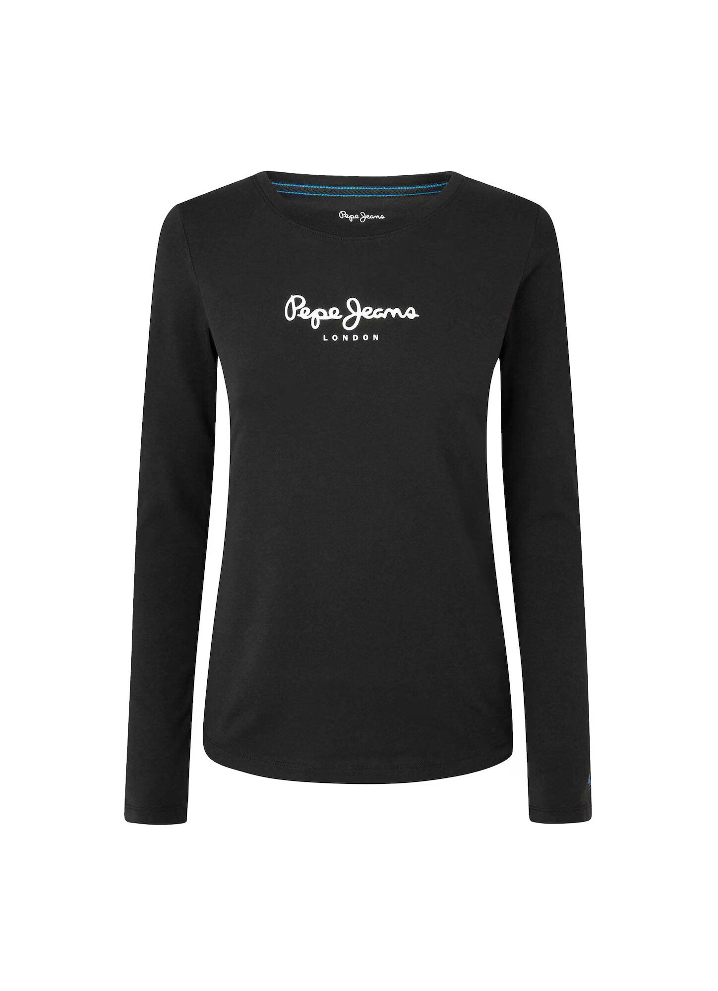 Pepe Jeans Tricou 'New Verginia' negru / alb - Pled.ro