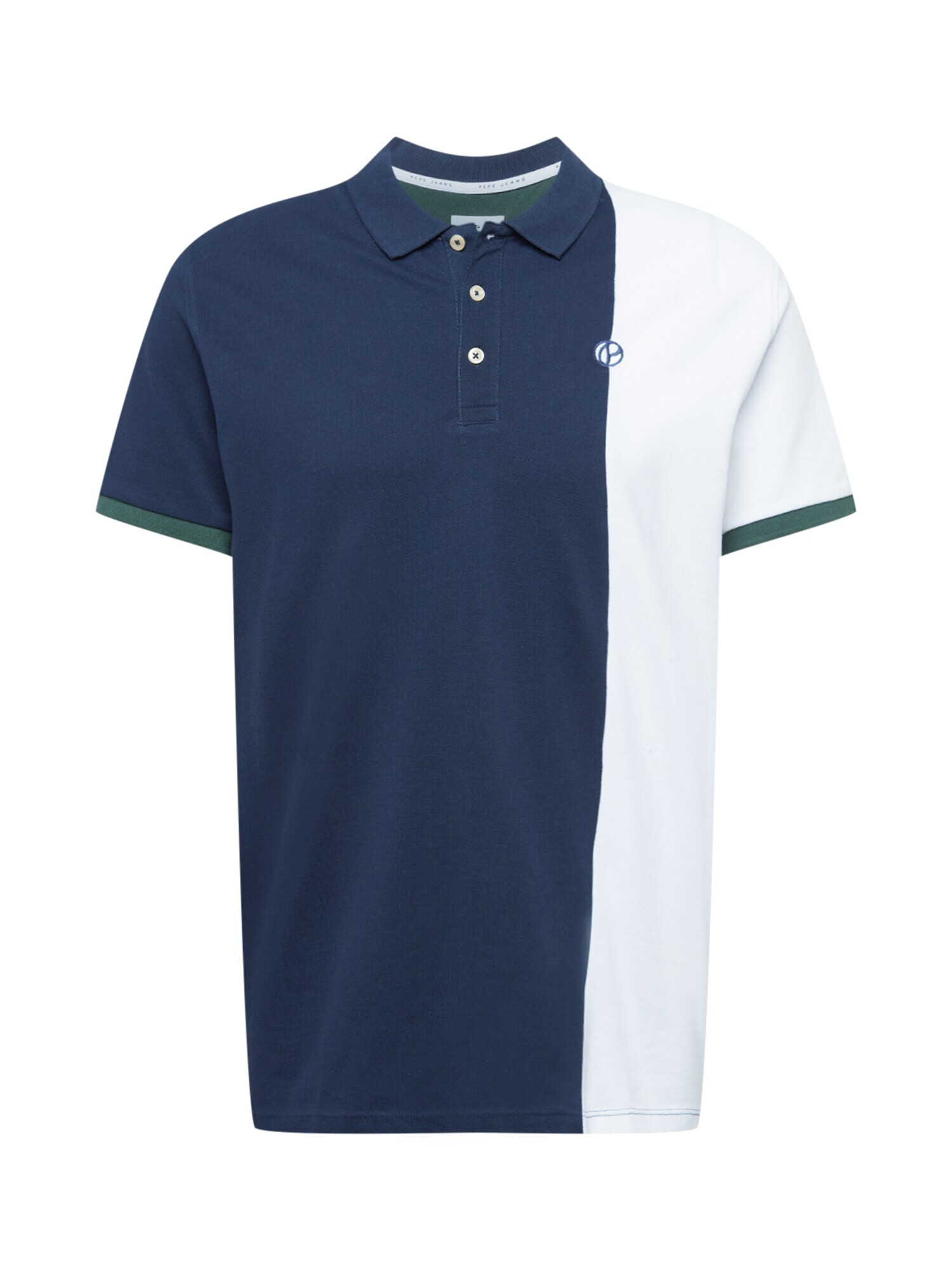 Pepe Jeans Tricou 'NOOR' bleumarin / verde închis / alb - Pled.ro