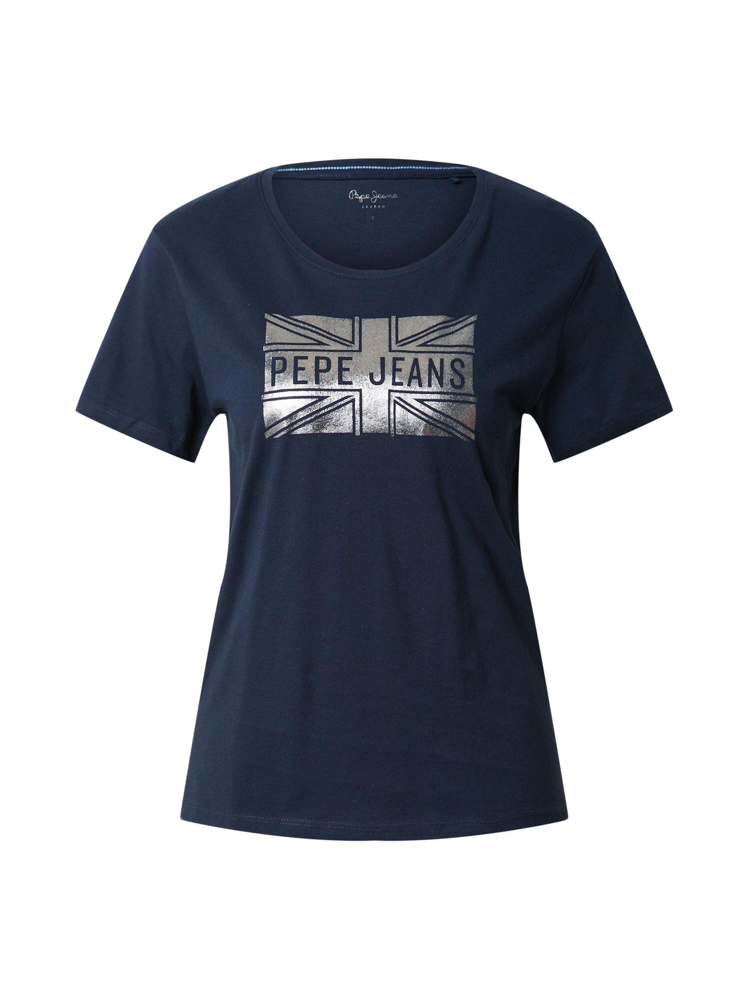 Pepe Jeans Tricou 'PEARL' bleumarin / argintiu - Pled.ro