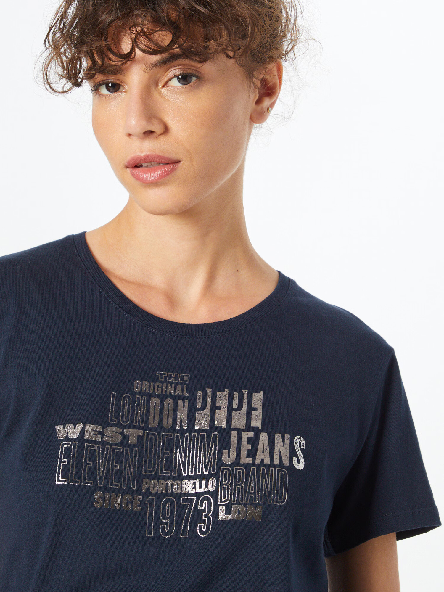 Pepe Jeans Tricou 'PIPER' albastru noapte / argintiu - Pled.ro