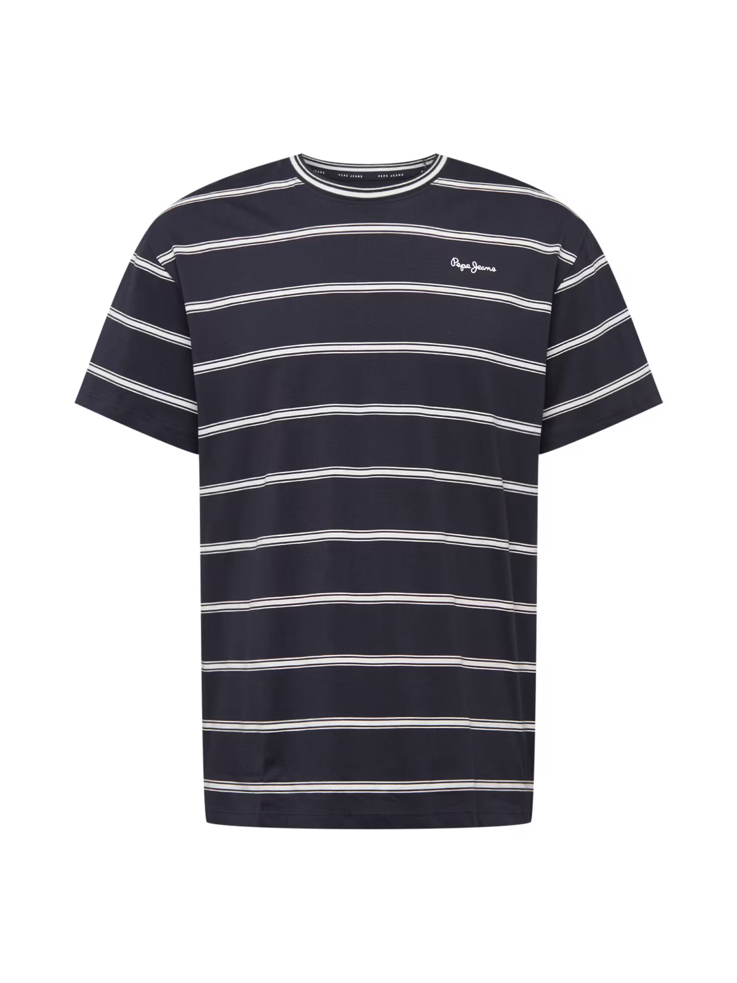 Pepe Jeans Tricou 'TROY' albastru marin / alb - Pled.ro