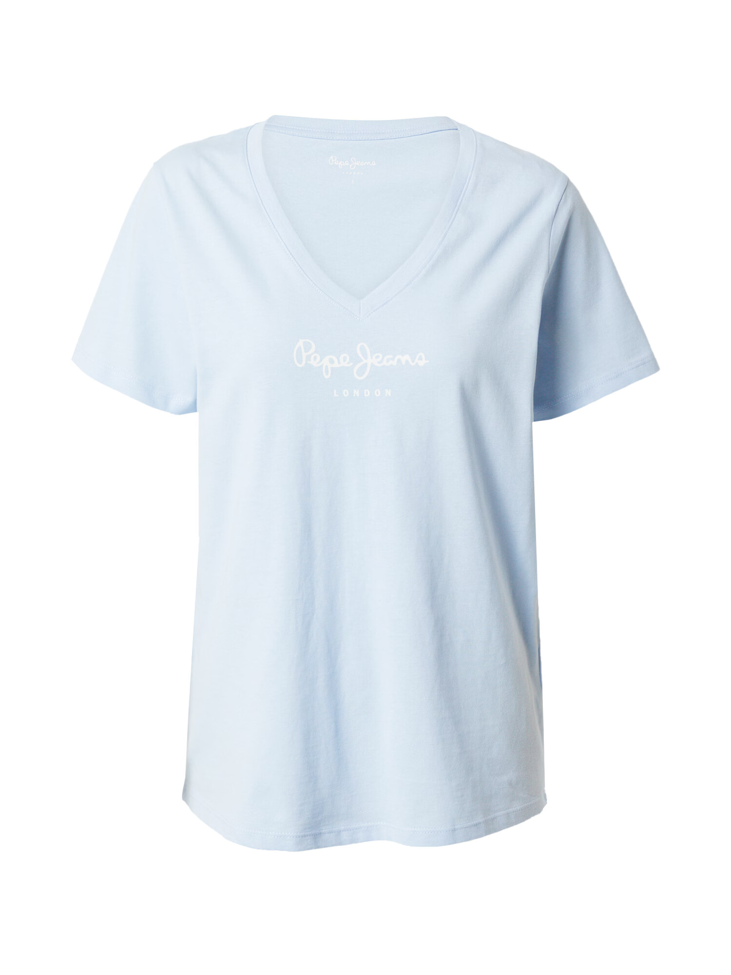 Pepe Jeans Tricou 'WENDY' albastru deschis / alb - Pled.ro