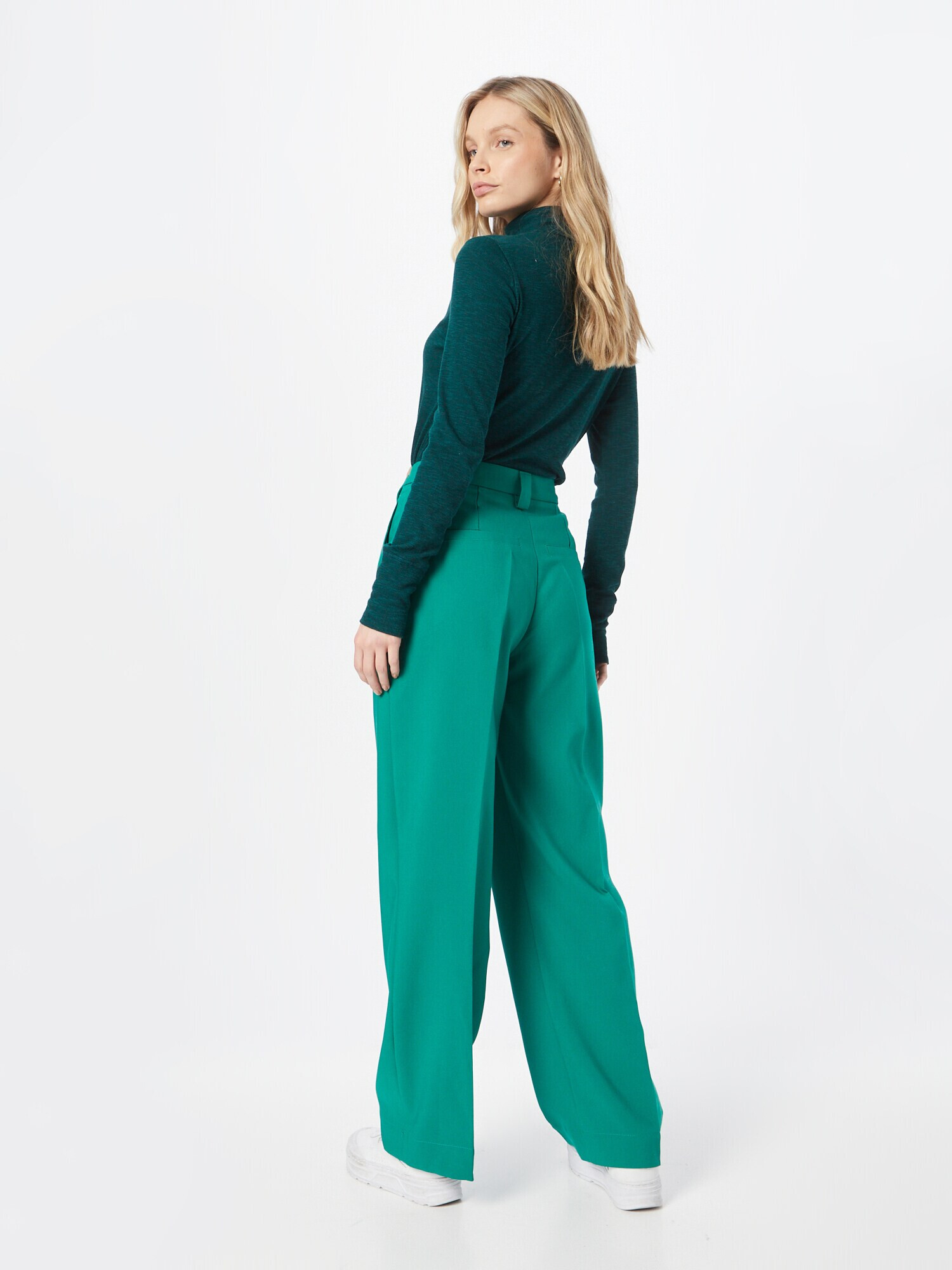 Peppercorn Pantaloni cu dungă 'Ginette' verde - Pled.ro