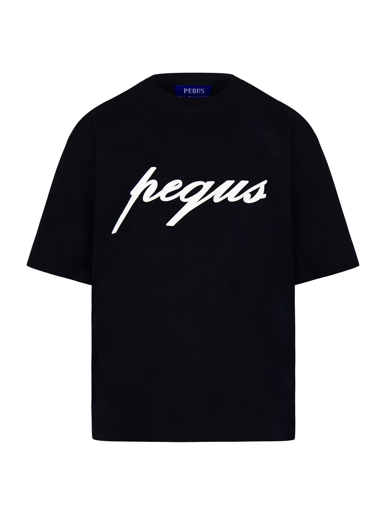 Pequs Tricou negru / alb - Pled.ro