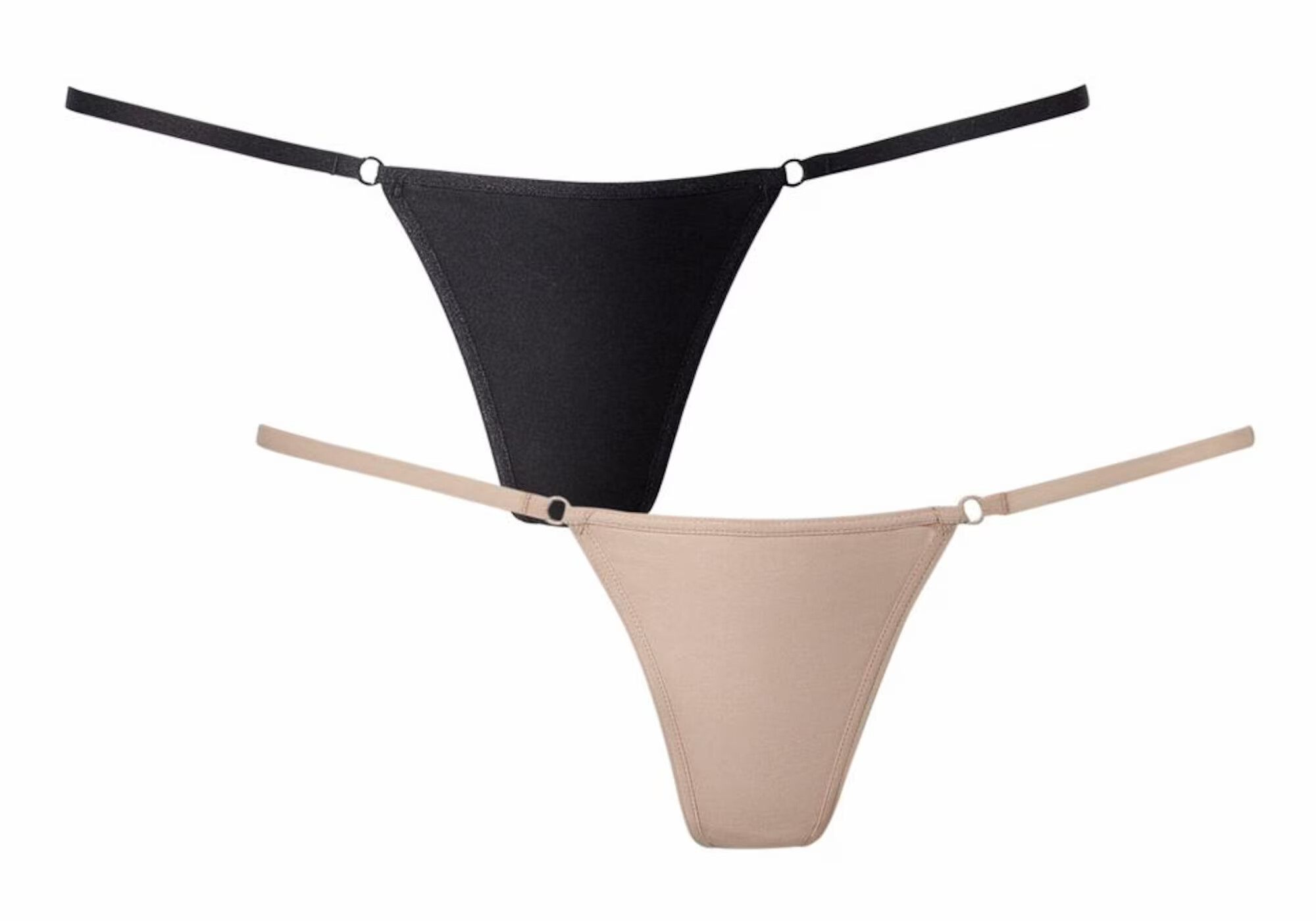 PETITE FLEUR GOLD Tanga bej / negru - Pled.ro