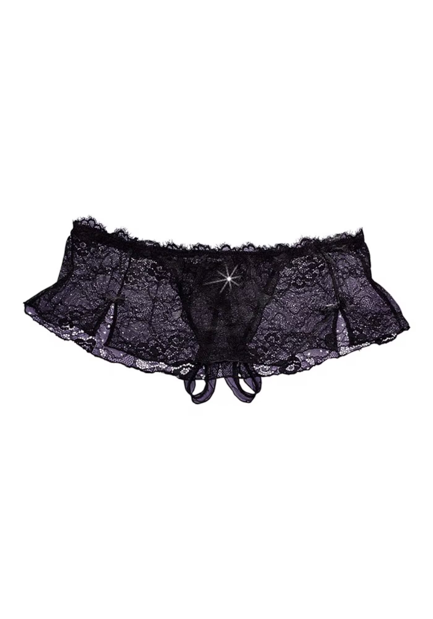 PETITE FLEUR GOLD Tanga negru - Pled.ro