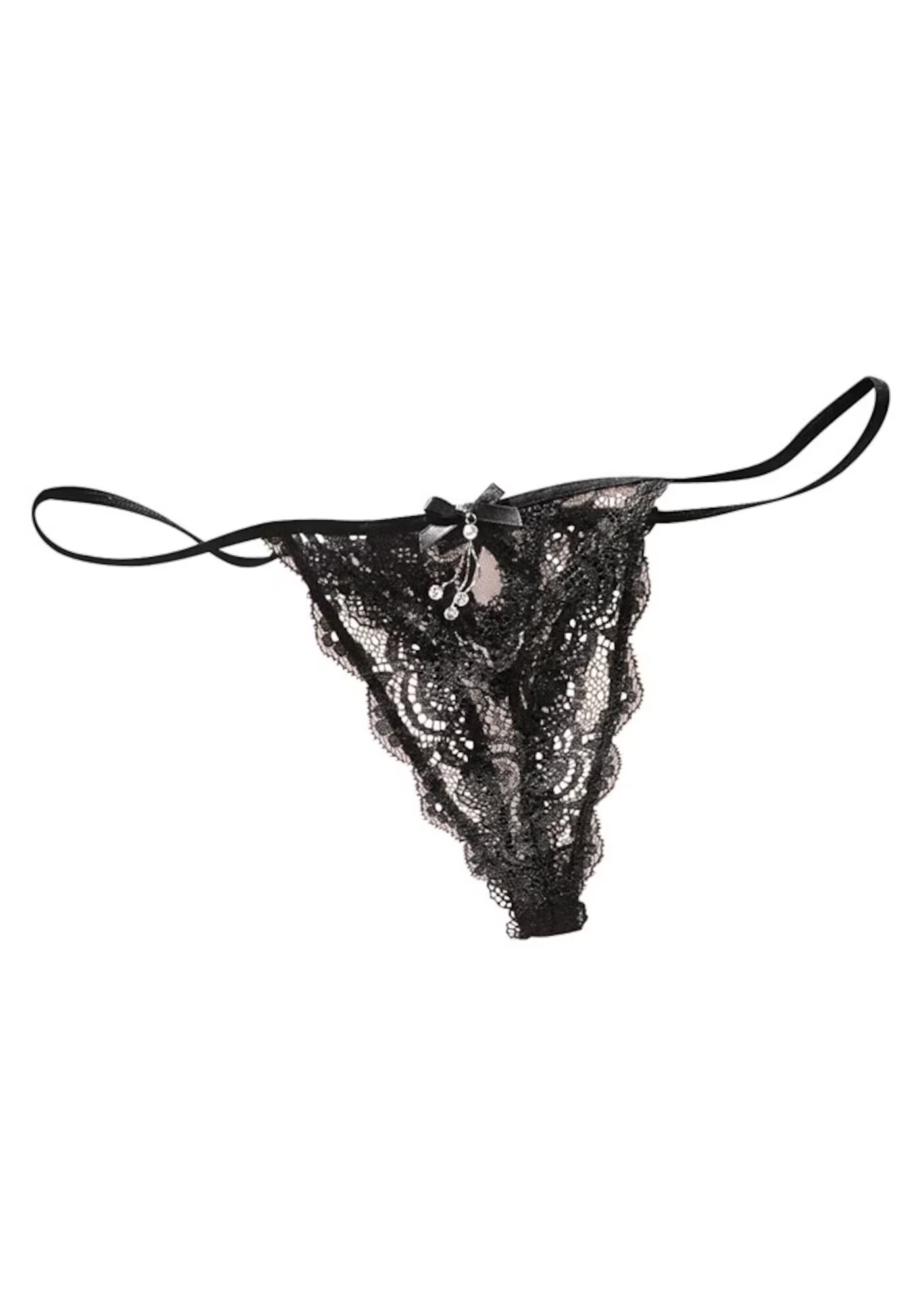 PETITE FLEUR GOLD Tanga negru - Pled.ro