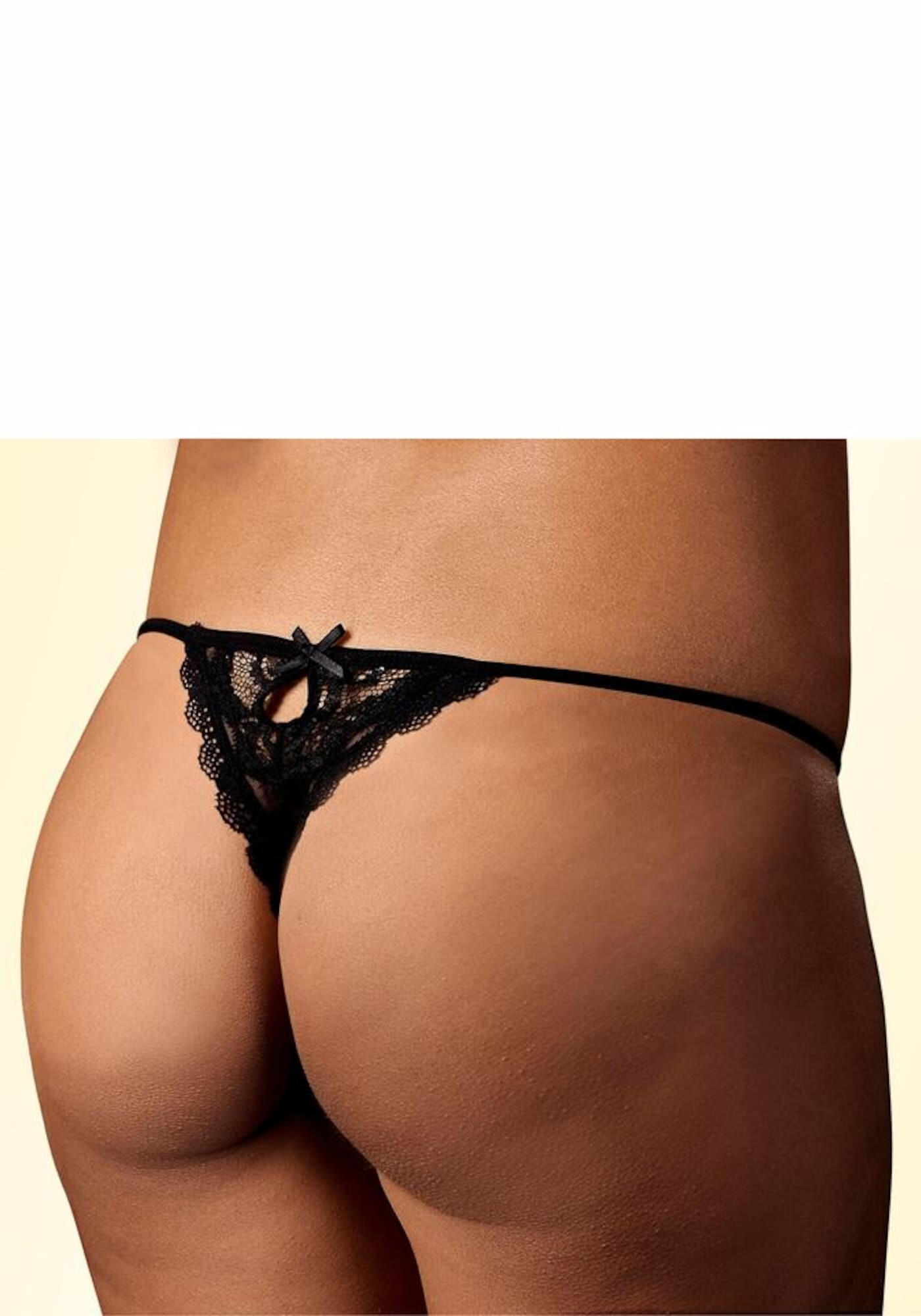 PETITE FLEUR GOLD Tanga negru - Pled.ro