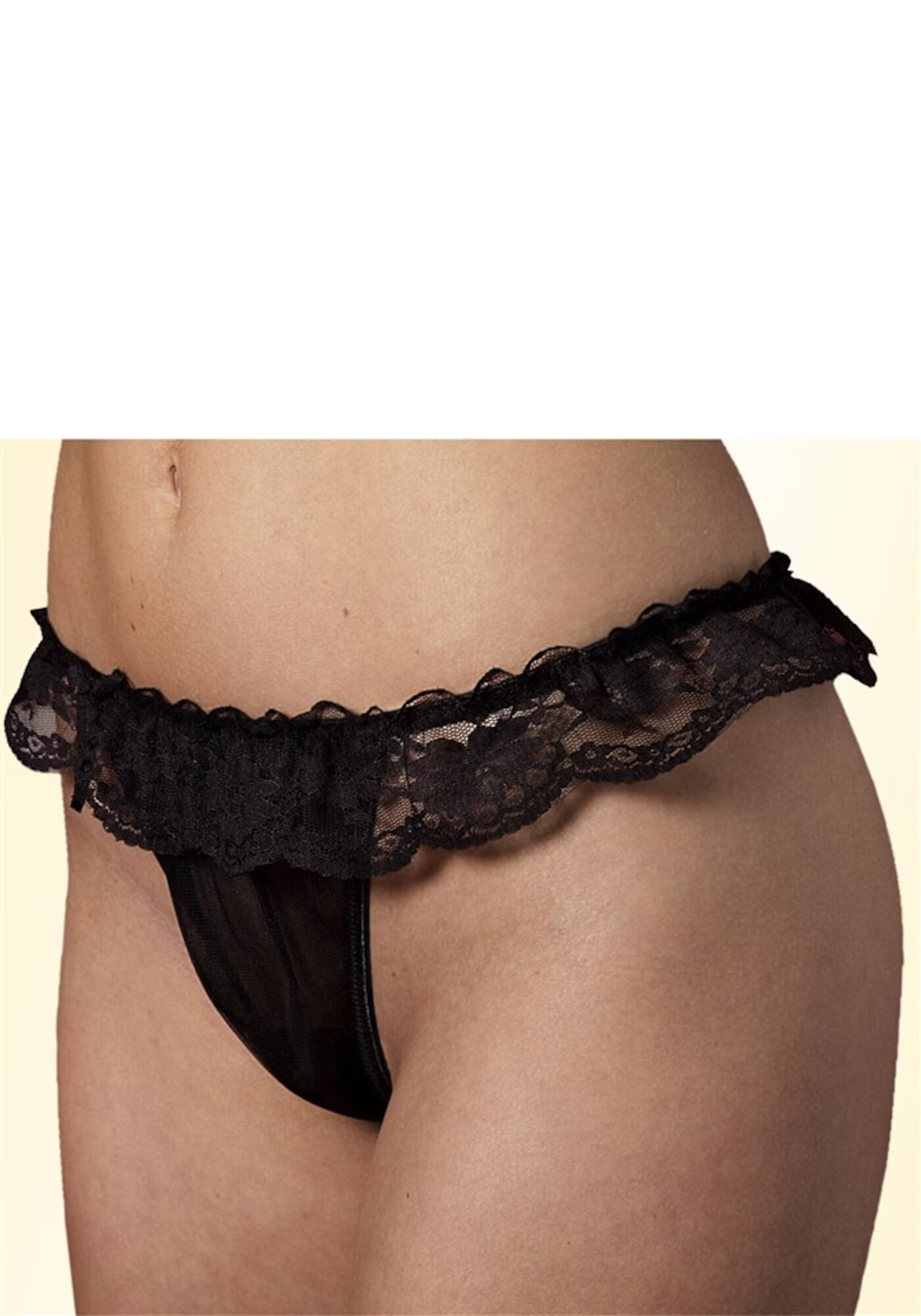 PETITE FLEUR GOLD Tanga negru - Pled.ro