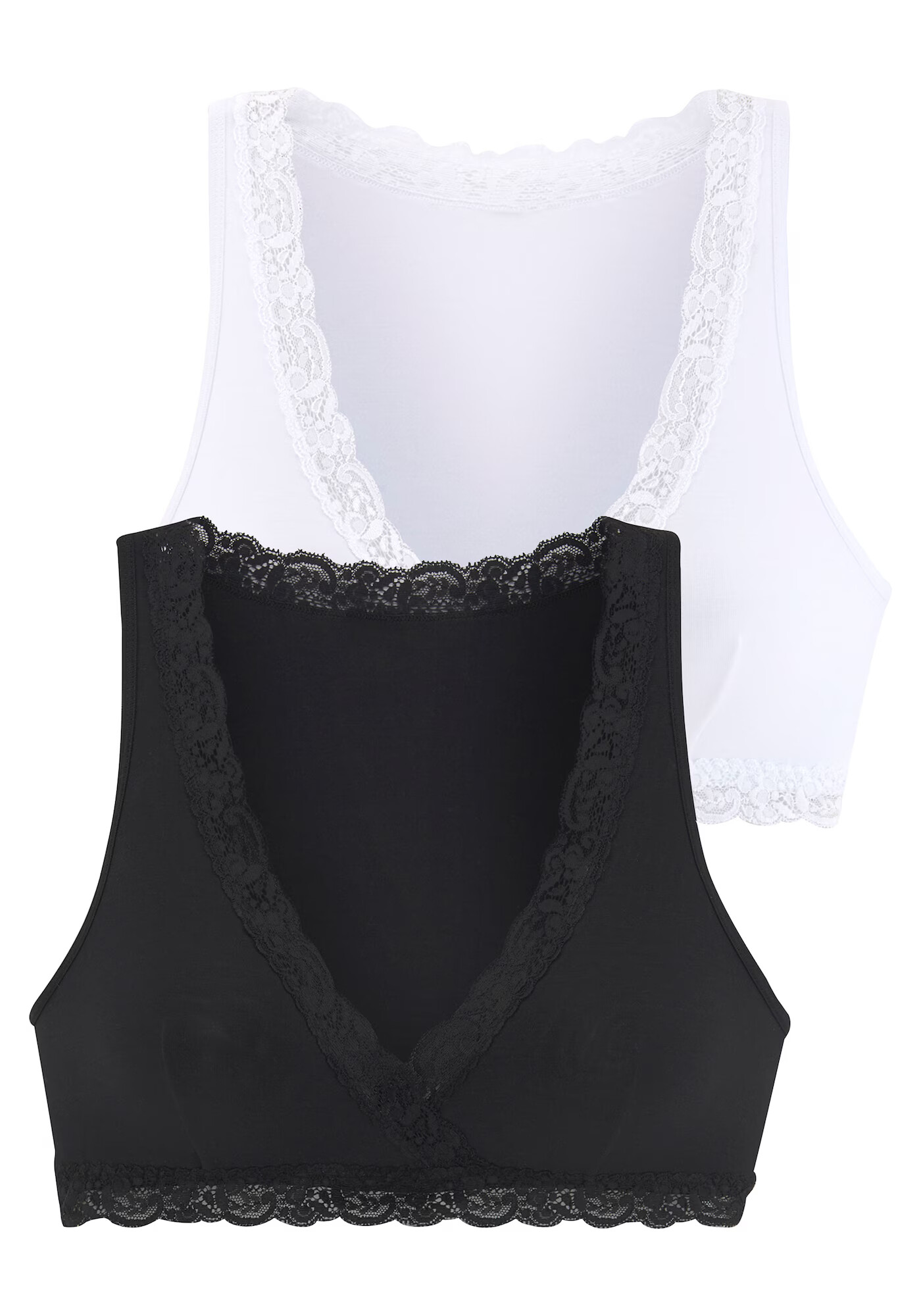 PETITE FLEUR Sutien negru / alb - Pled.ro