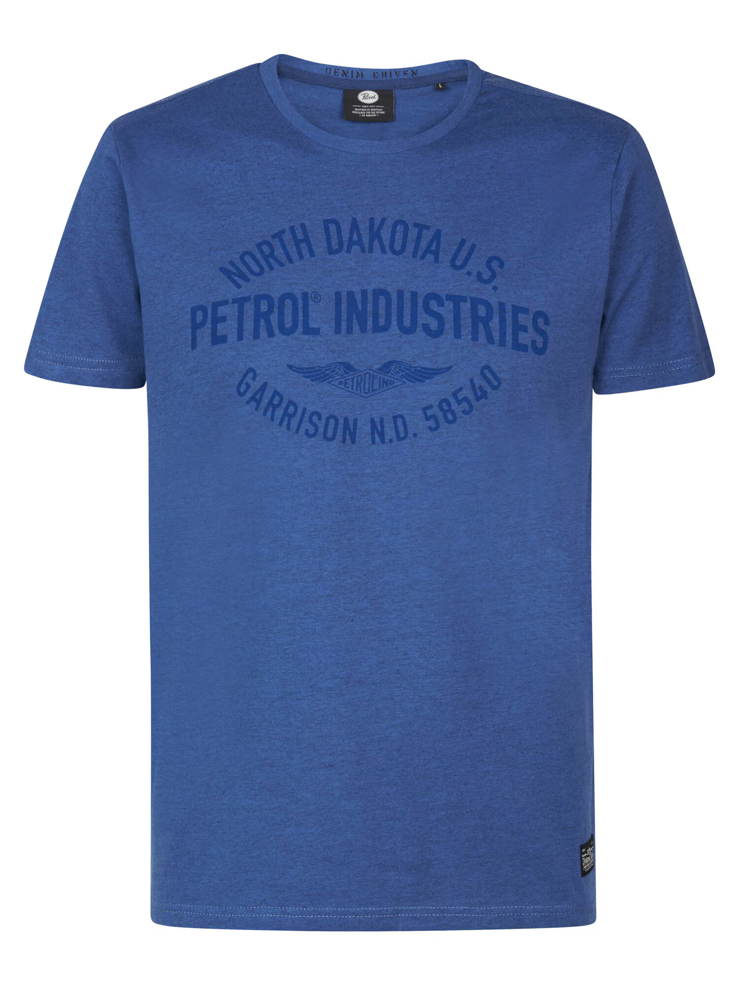 Petrol Industries Tricou 'Stanley' albastru / albastru amestec - Pled.ro