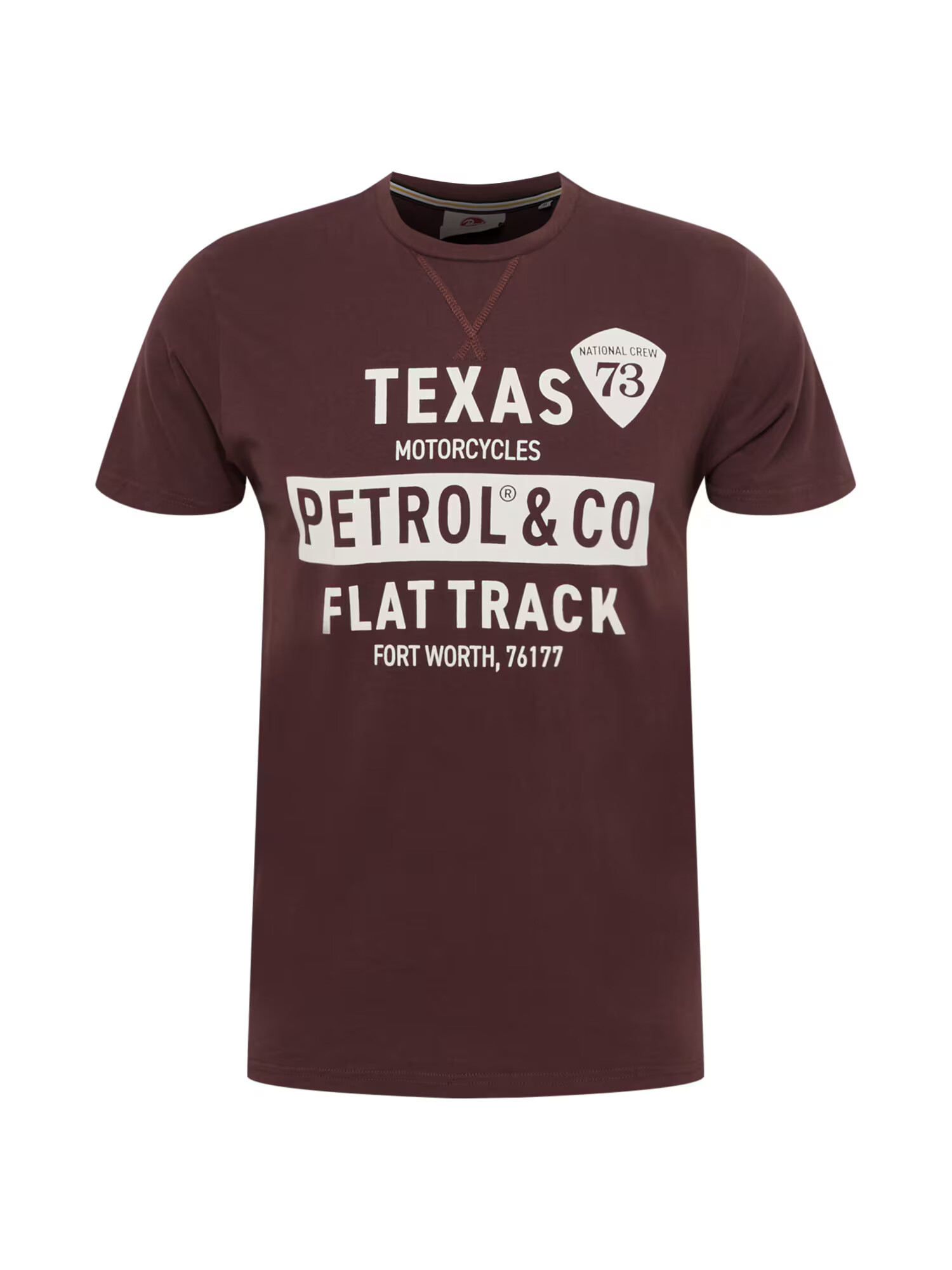 Petrol Industries Tricou albastru închis / alb - Pled.ro