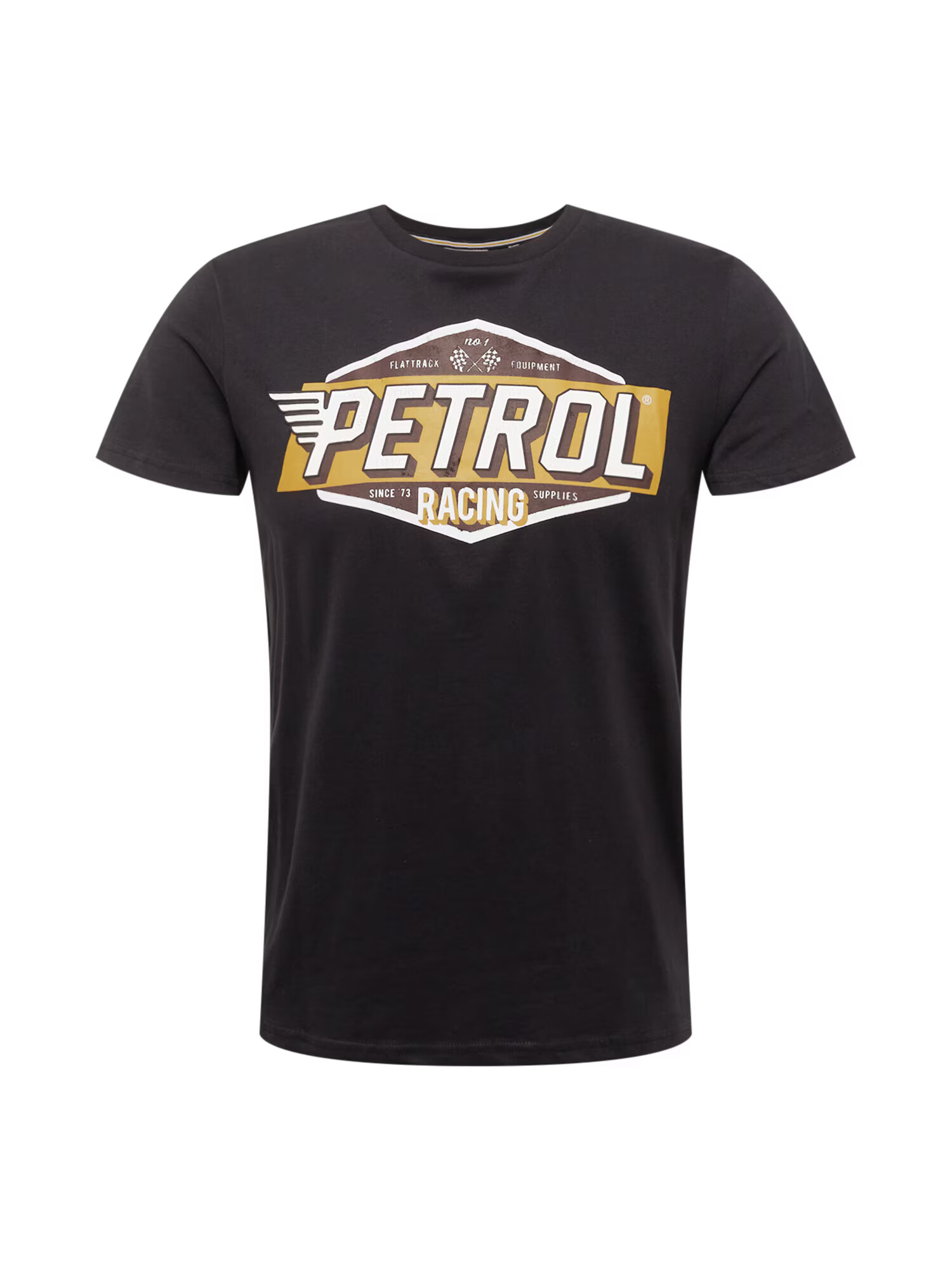 Petrol Industries Tricou galben / negru / alb - Pled.ro