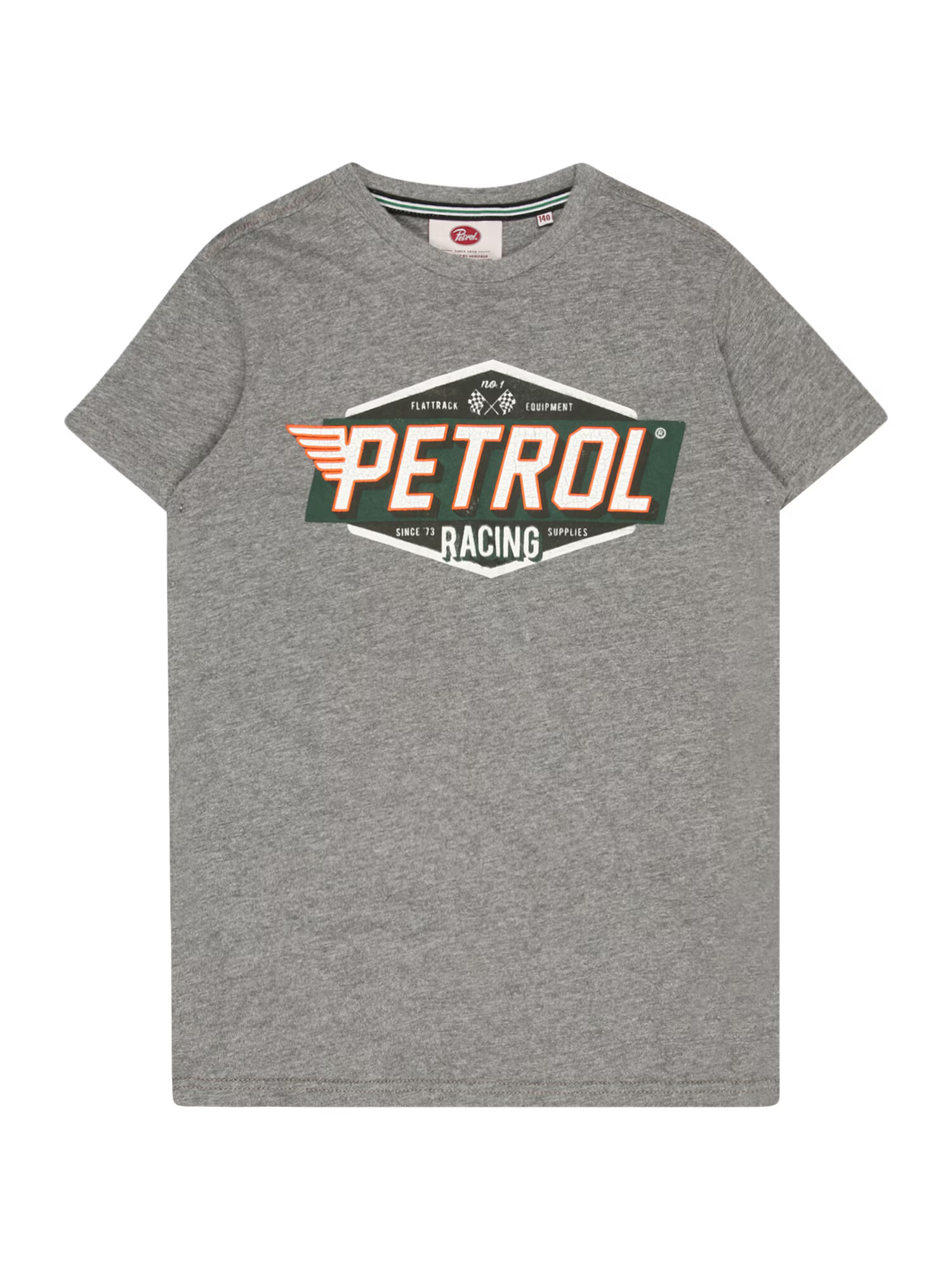 Petrol Industries Tricou gri amestecat / corai / negru / alb - Pled.ro