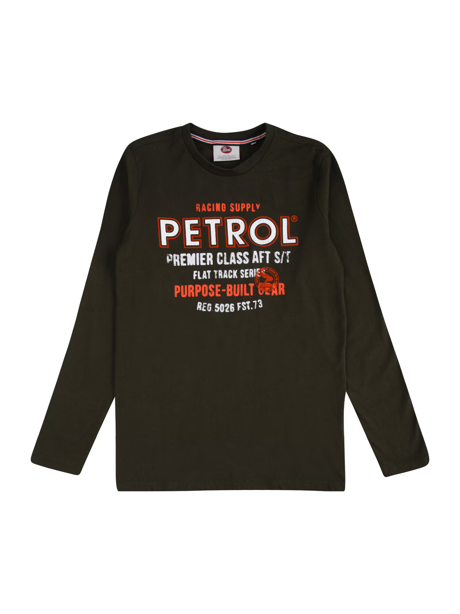 Petrol Industries Tricou kaki / roșu / alb - Pled.ro