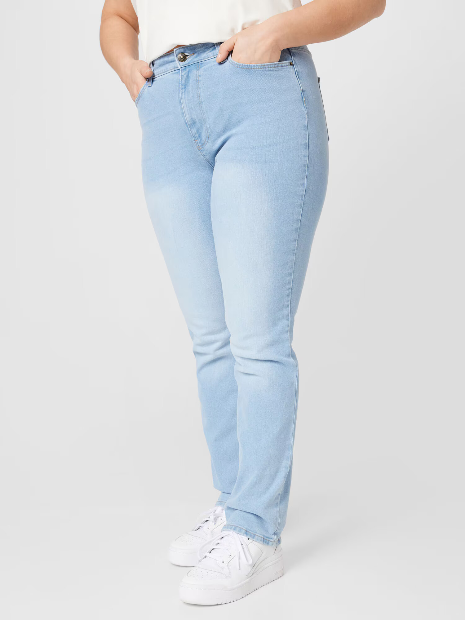 PIECES Curve Jeans 'LUNA' albastru denim - Pled.ro