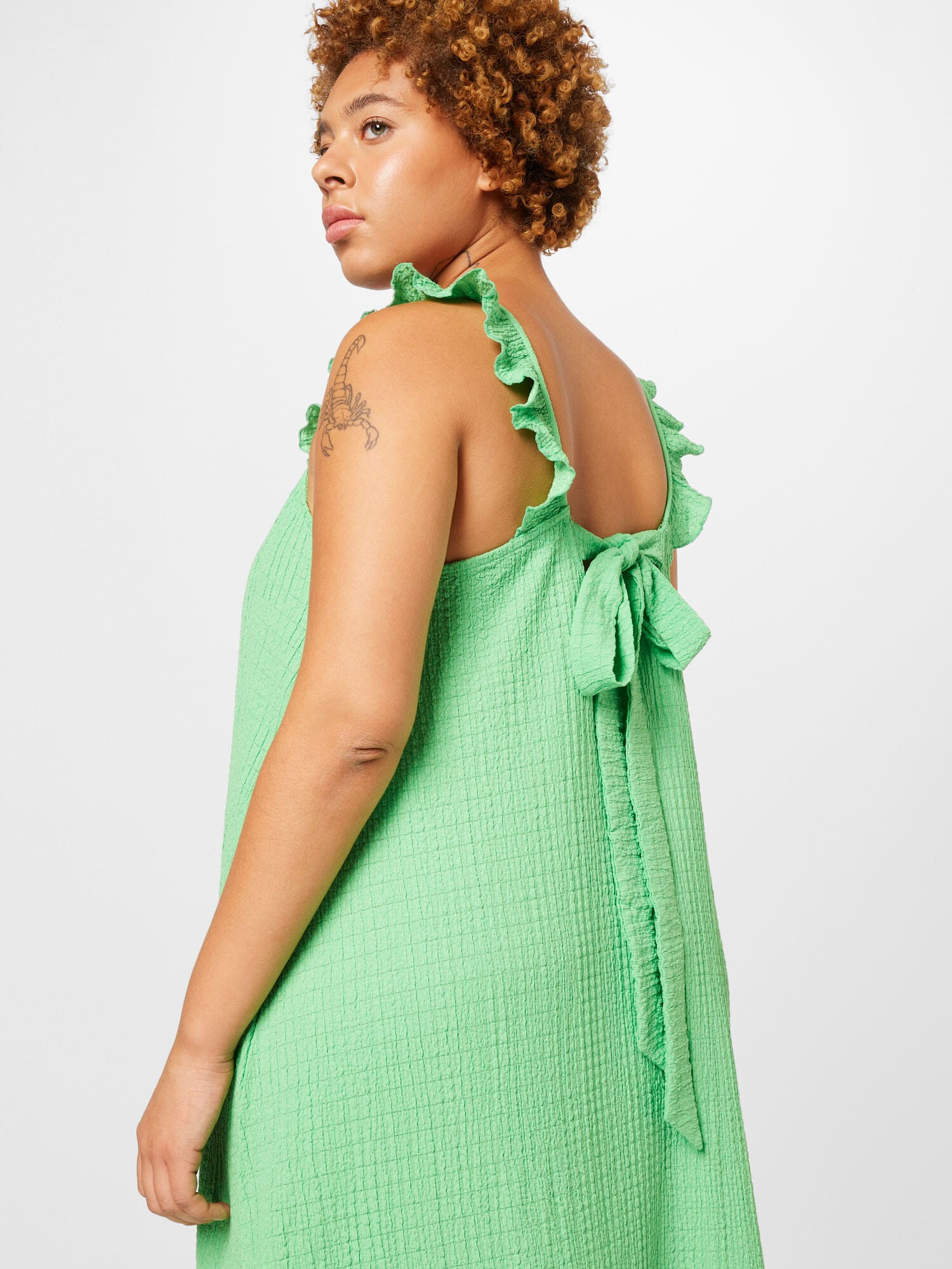 PIECES Curve Rochie de vară verde deschis - Pled.ro