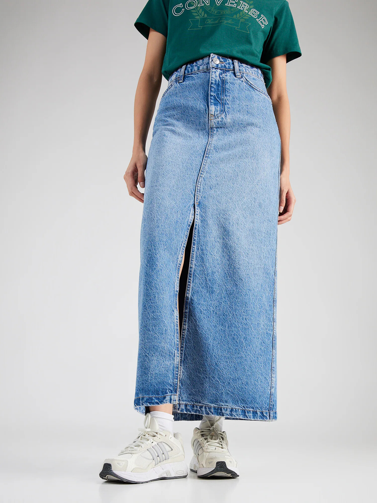 PIECES Fustă 'ALMA' albastru denim - Pled.ro