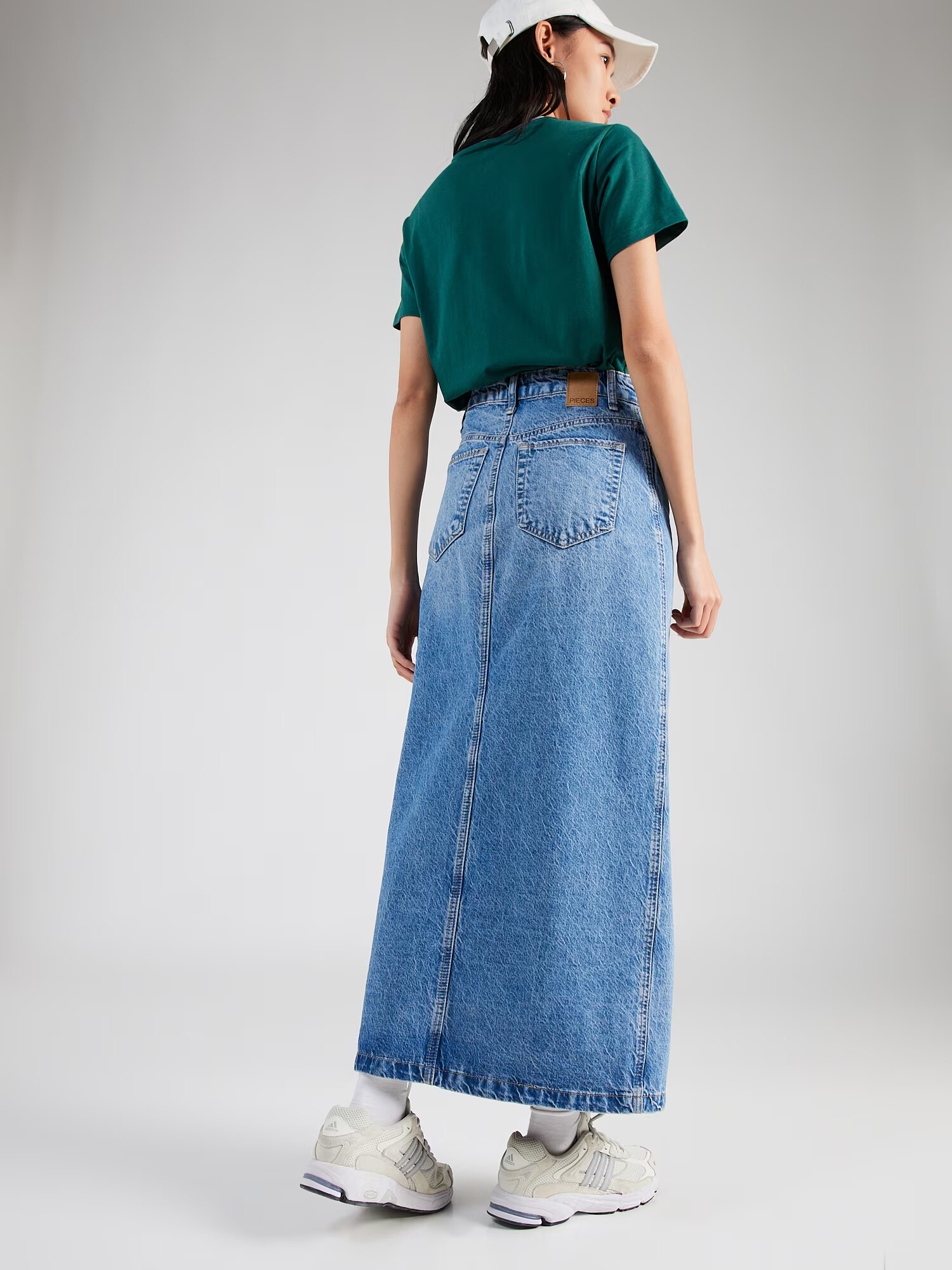 PIECES Fustă 'ALMA' albastru denim - Pled.ro