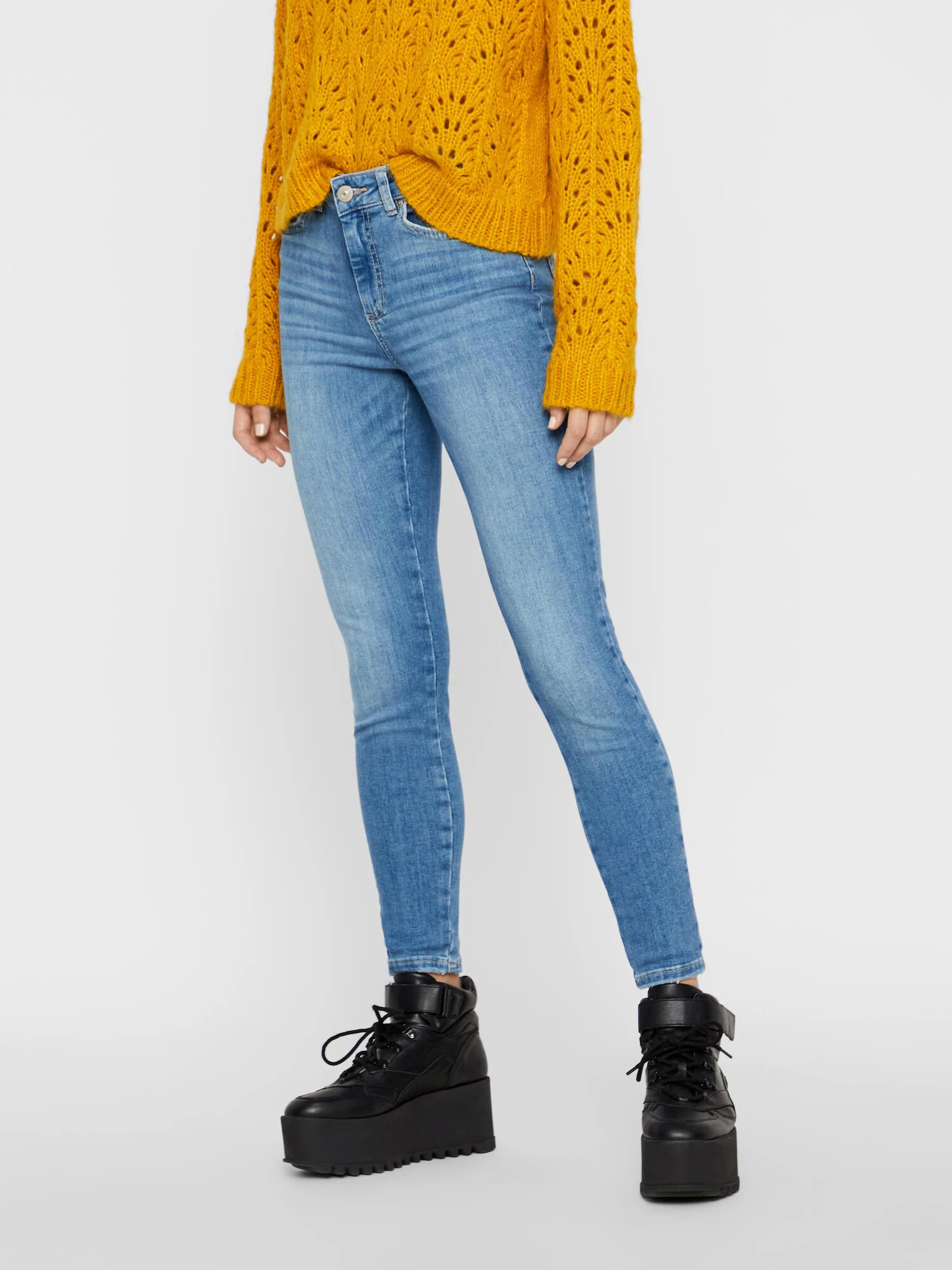 PIECES Jeans 'Delly' albastru denim - Pled.ro