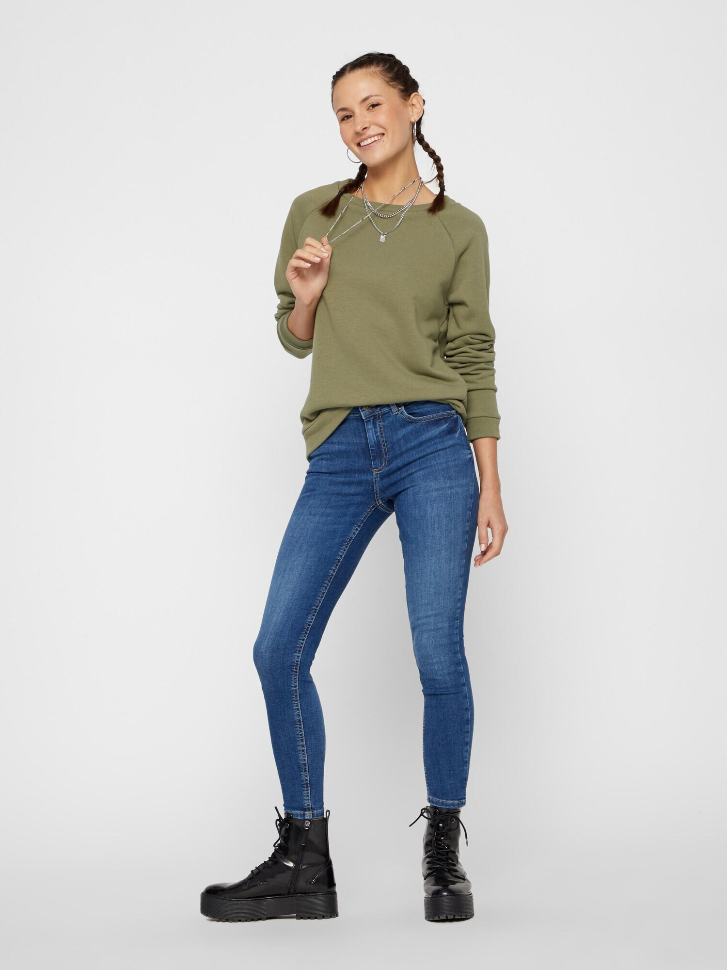 PIECES Jeans 'Delly' albastru denim - Pled.ro