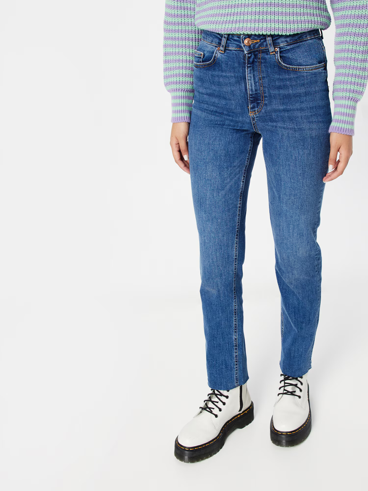 PIECES Jeans 'DELLY' albastru denim - Pled.ro