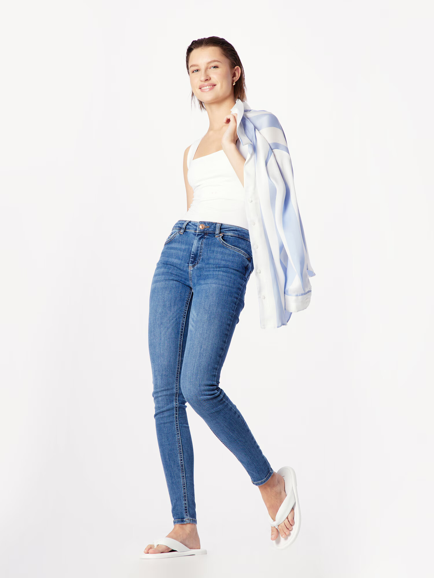 PIECES Jeans 'Delly' albastru denim - Pled.ro