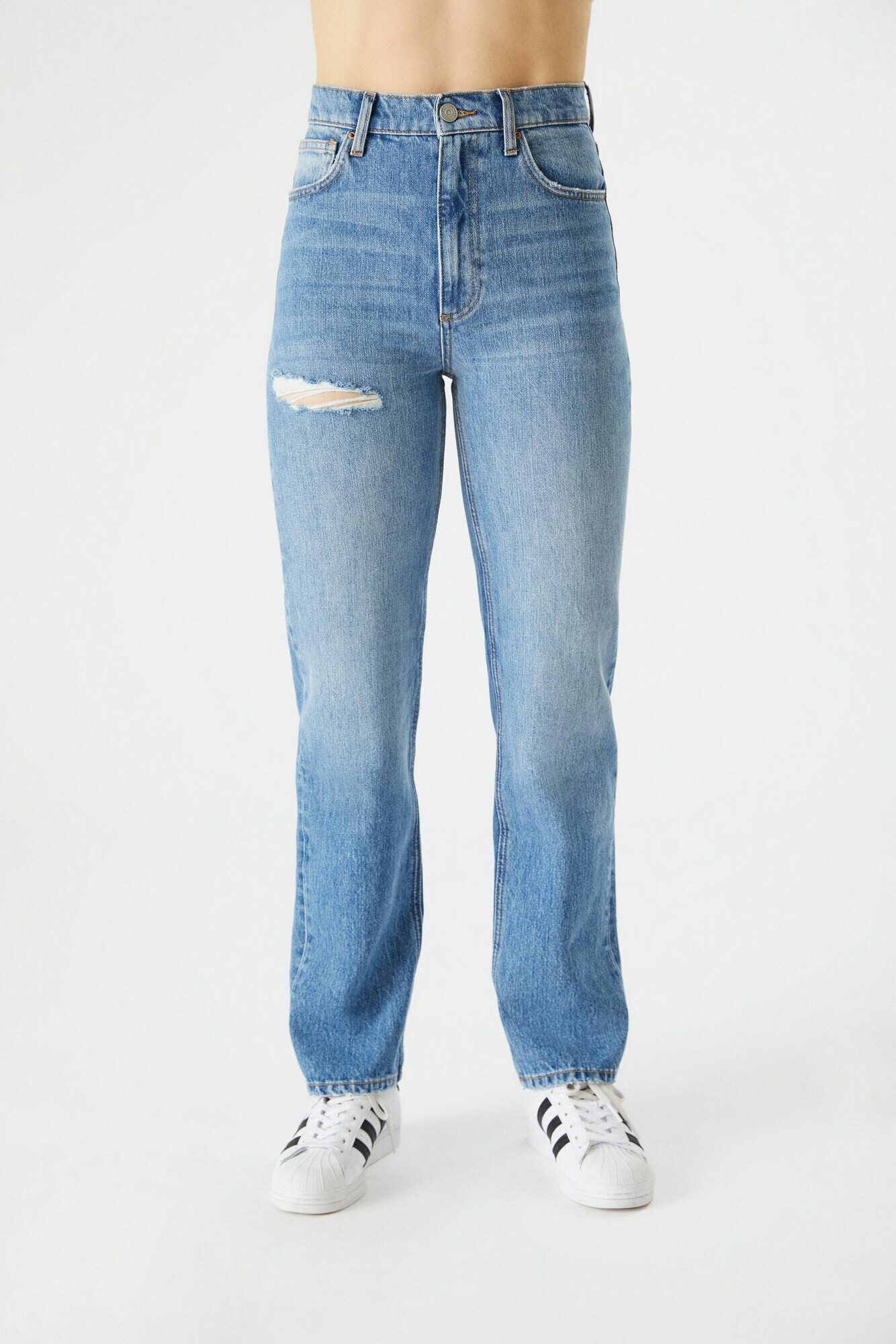 PIECES Jeans 'ELANI' albastru denim - Pled.ro