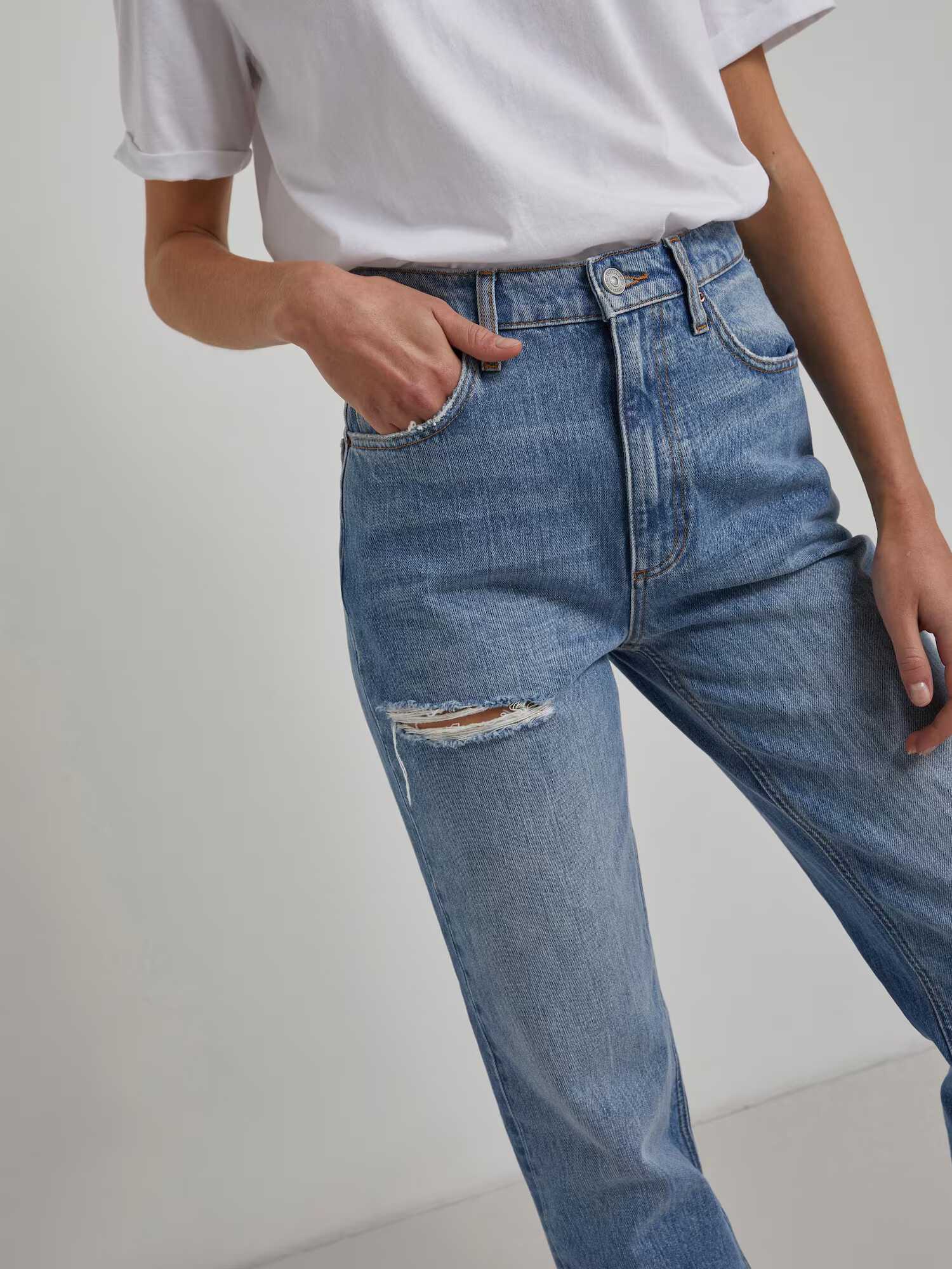 PIECES Jeans 'ELANI' albastru denim - Pled.ro