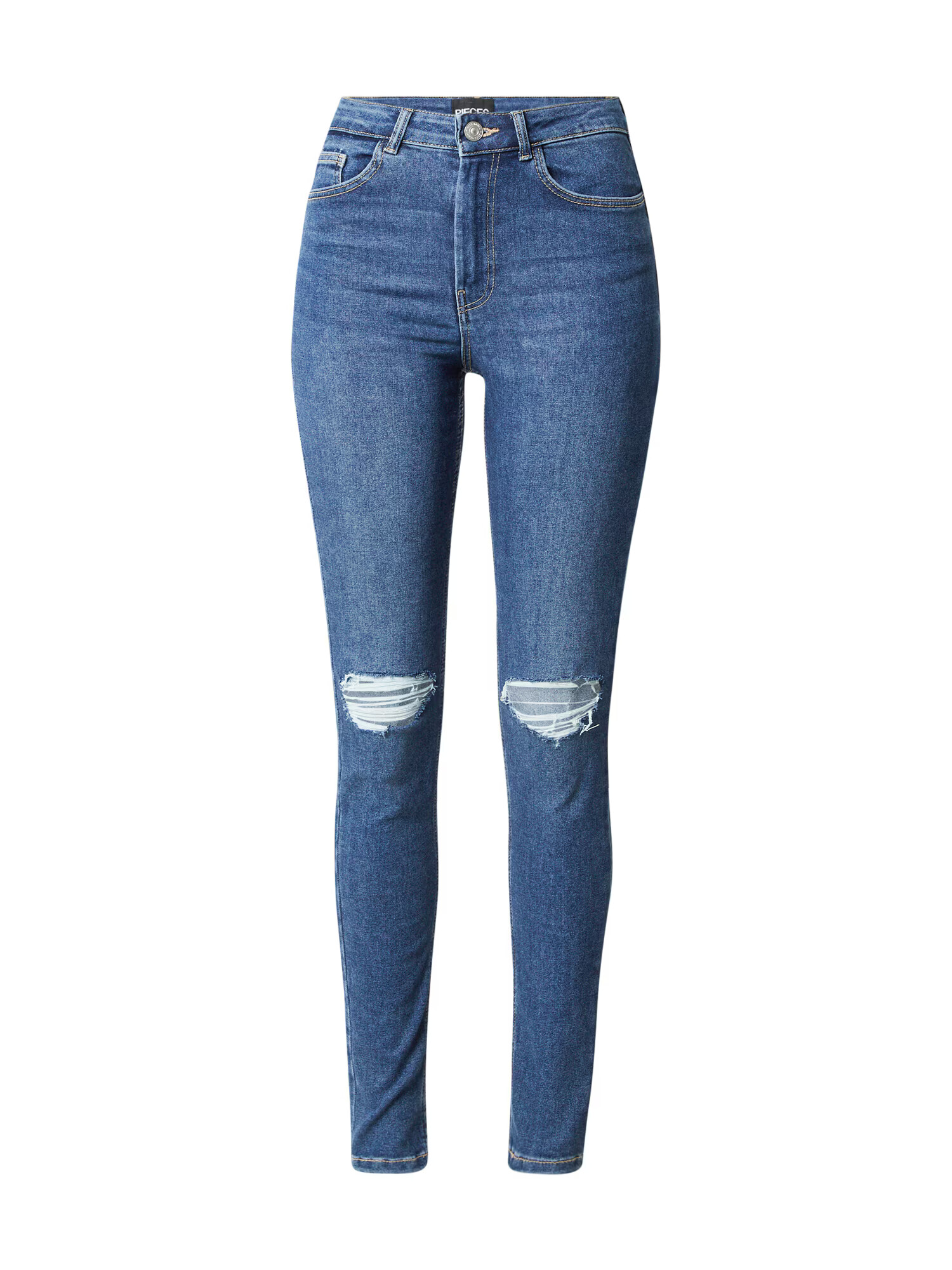 PIECES Jeans 'High Five' albastru denim - Pled.ro