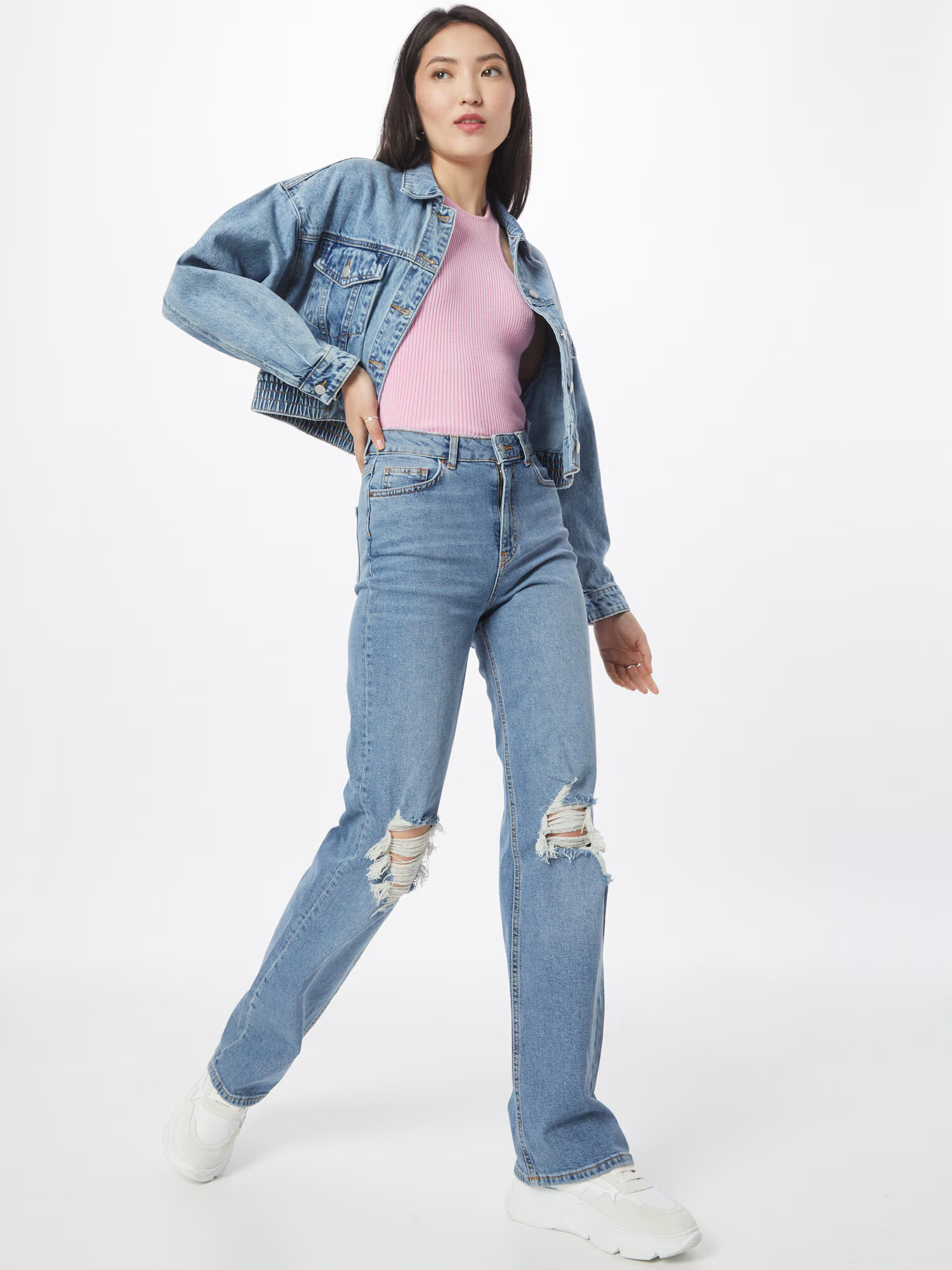 PIECES Jeans 'HOLLY' albastru denim - Pled.ro