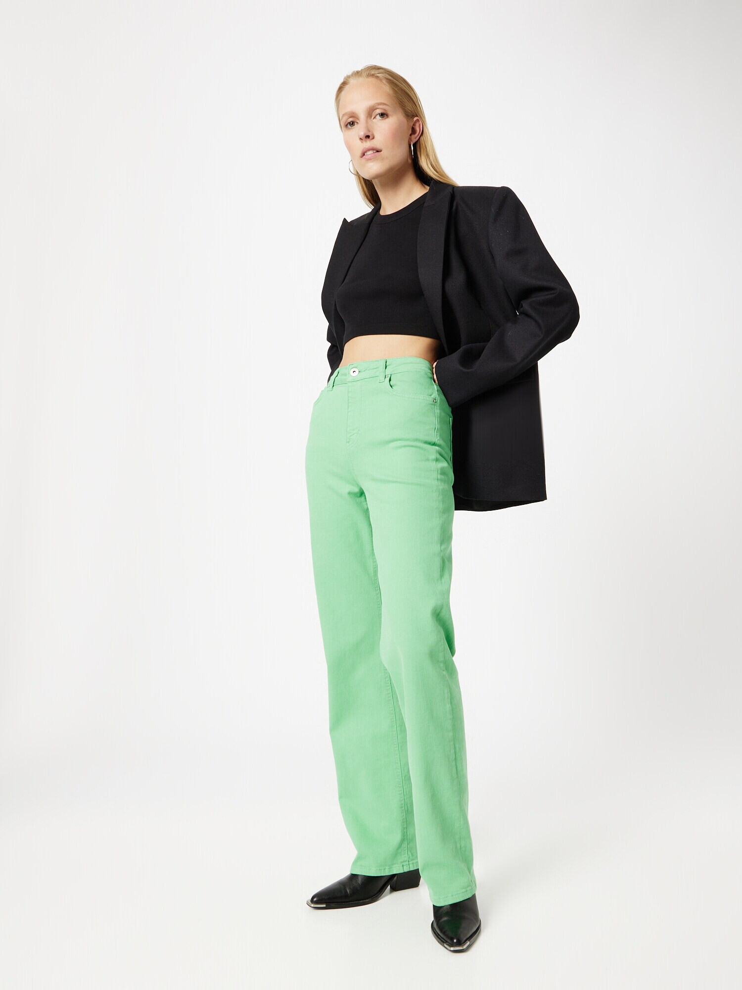 PIECES Jeans 'HOLLY' verde deschis - Pled.ro