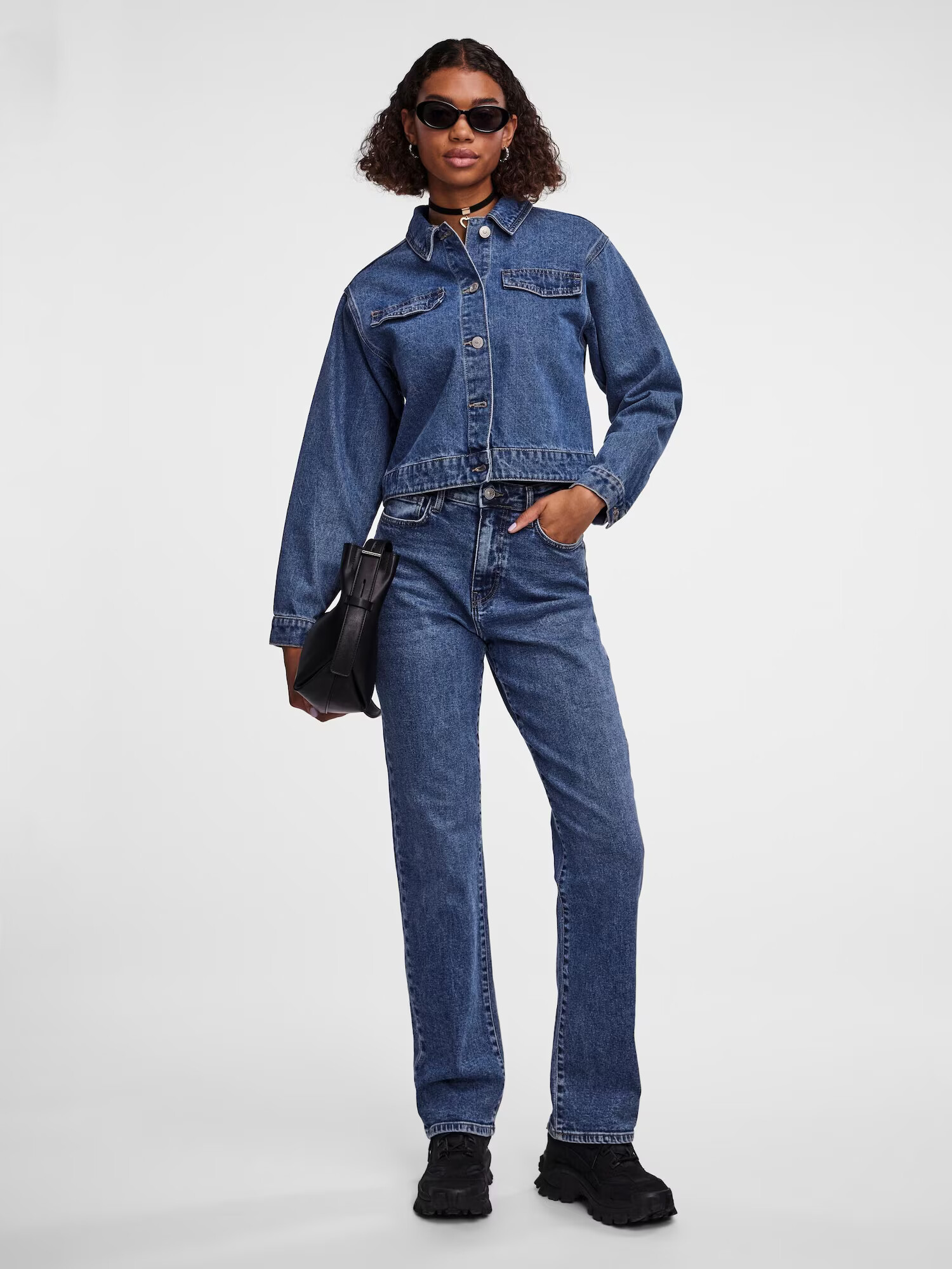 PIECES Jeans 'KELLY' albastru denim - Pled.ro